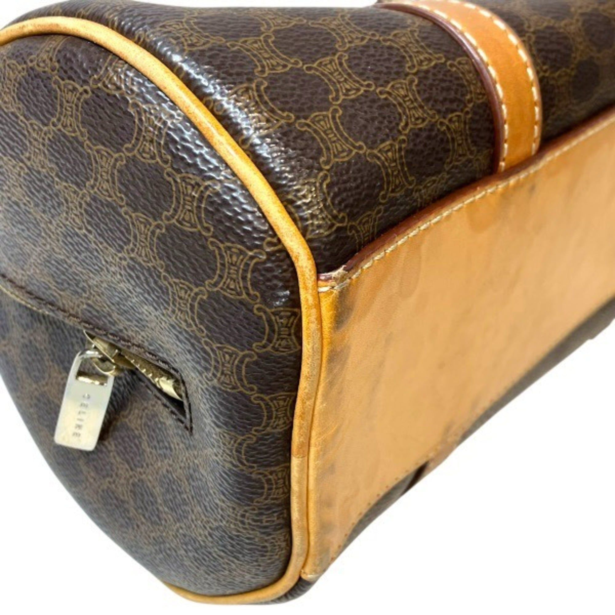 Celine Celine Macadam Pattern Mini Boston Handbag, Shoulder Bag for Women Size ONE SIZE - 6 Thumbnail