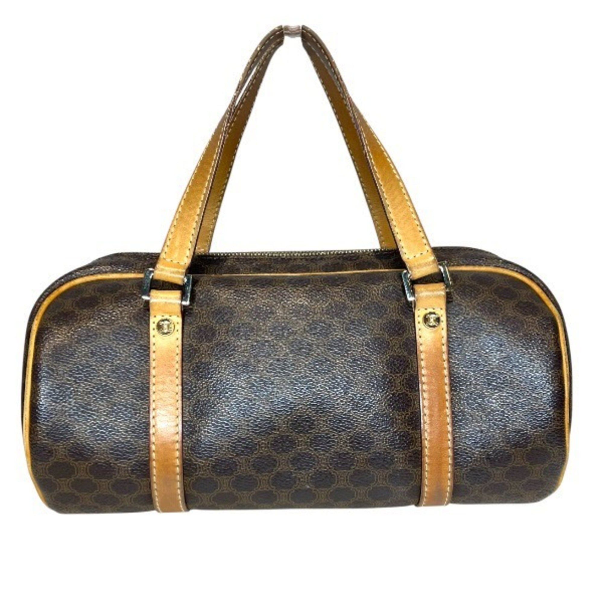 Celine Celine Macadam Pattern Mini Boston Handbag, Shoulder Bag for Women Size ONE SIZE - 2 Thumbnail