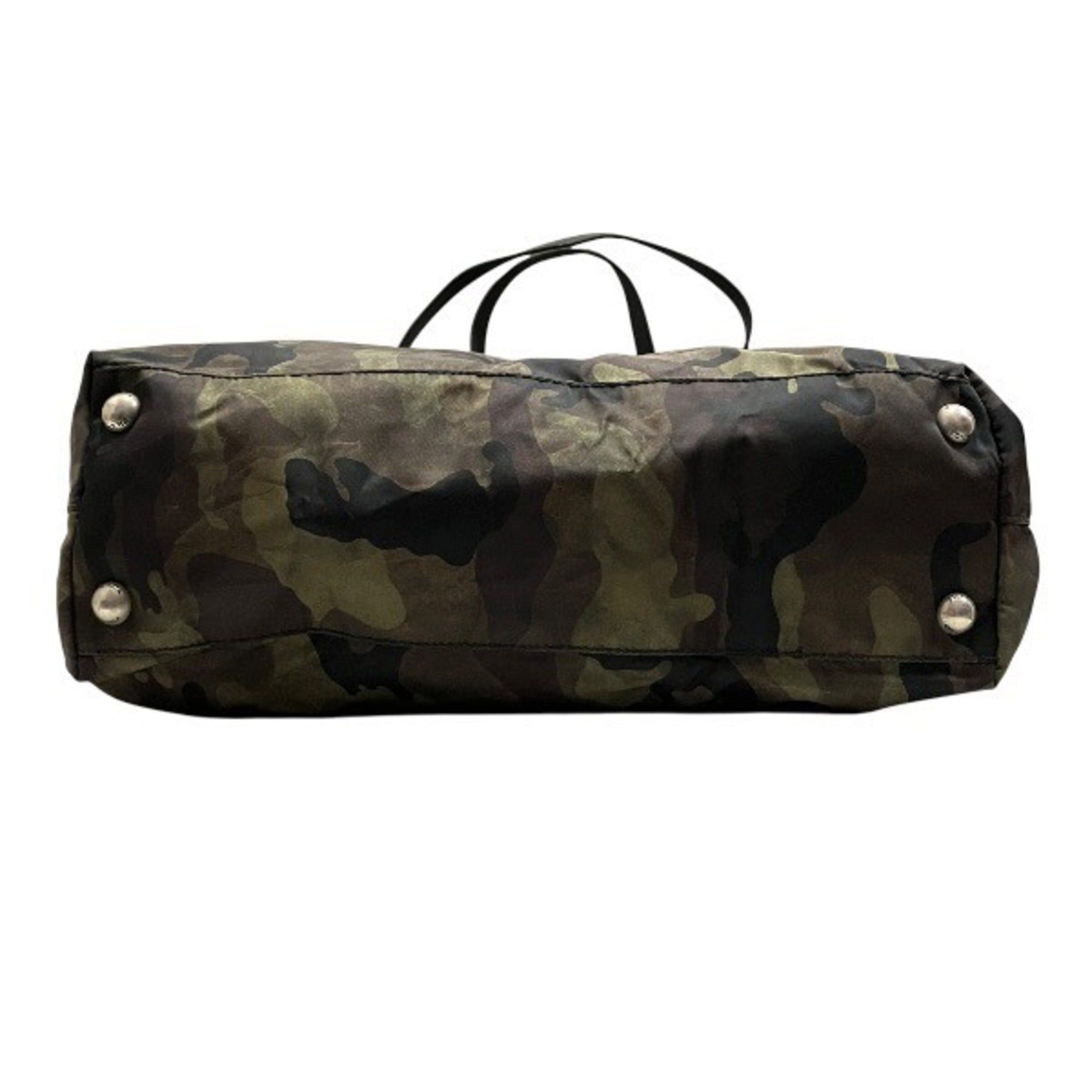 Prada Prada VA0883 Nylon Camouflage Handbag Tote Bag Shoulder for Men and Women Size ONE SIZE - 3 Thumbnail