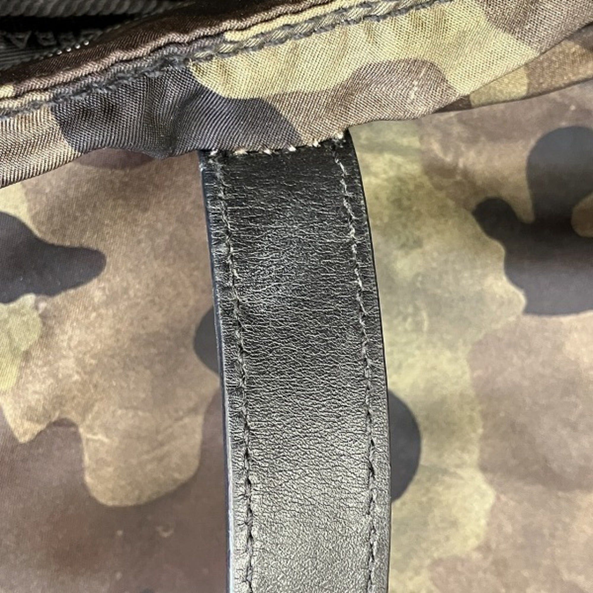 Prada Prada VA0883 Nylon Camouflage Handbag Tote Bag Shoulder for Men and Women Size ONE SIZE - 9 Thumbnail