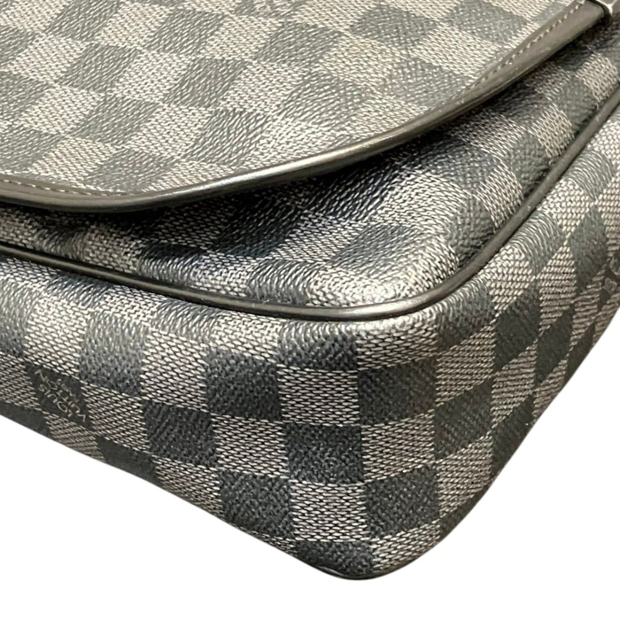 Louis Vuitton Louis Vuitton Daniel MM Shoulder Bag, Damier Graphite, Toile Leather, N58029 Size ONE SIZE - 6 Thumbnail