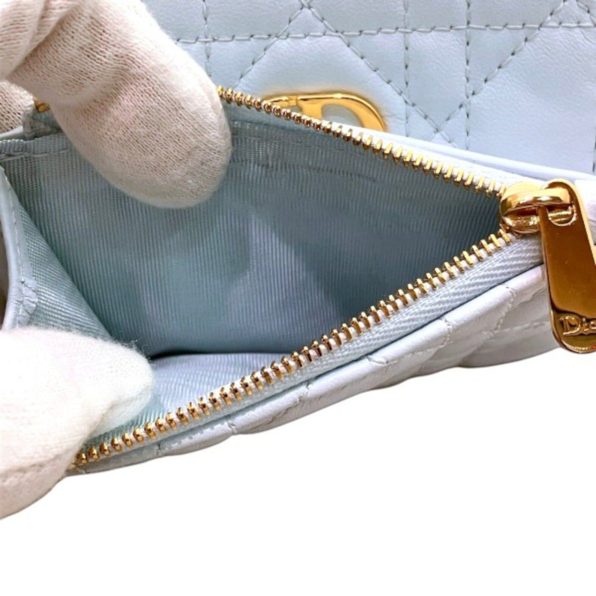 Dior Christian Dior Dior trifold wallet, lambskin Size ONE SIZE - 6 Thumbnail