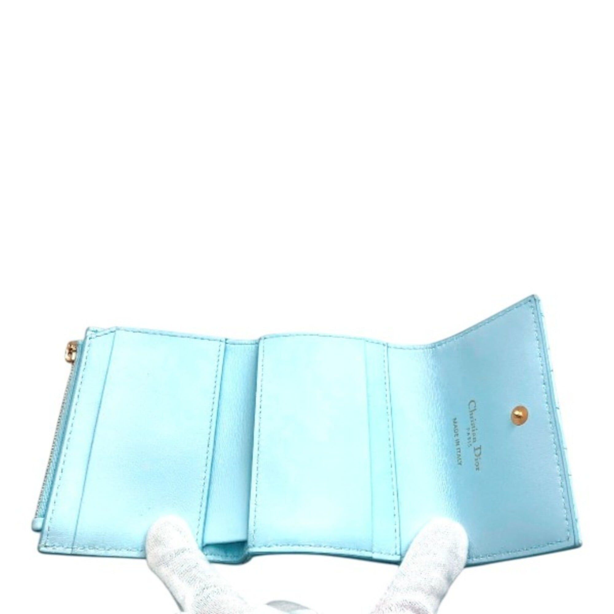Dior Christian Dior Dior trifold wallet, lambskin Size ONE SIZE - 3 Thumbnail