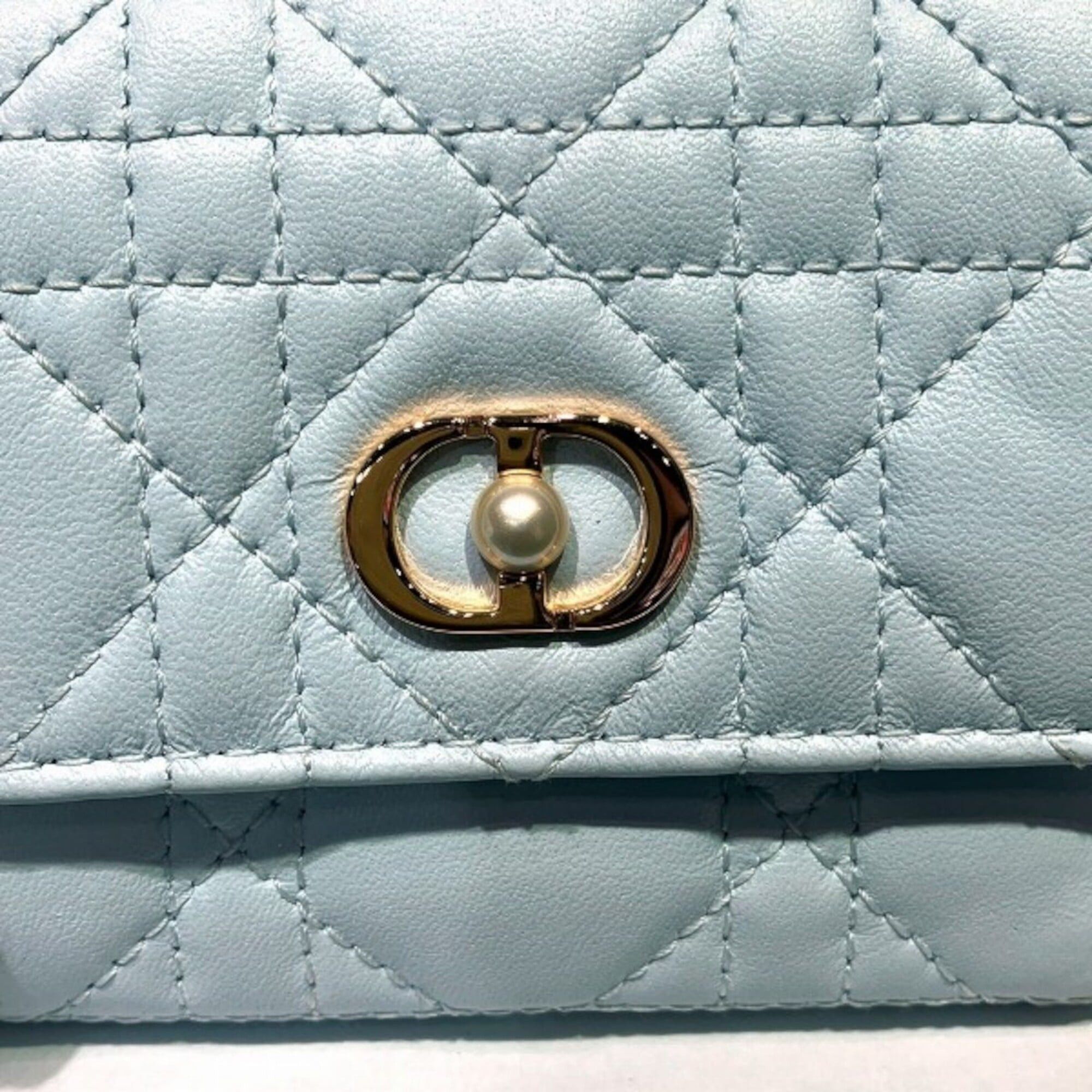 Dior Christian Dior Dior trifold wallet, lambskin Size ONE SIZE - 8 Thumbnail