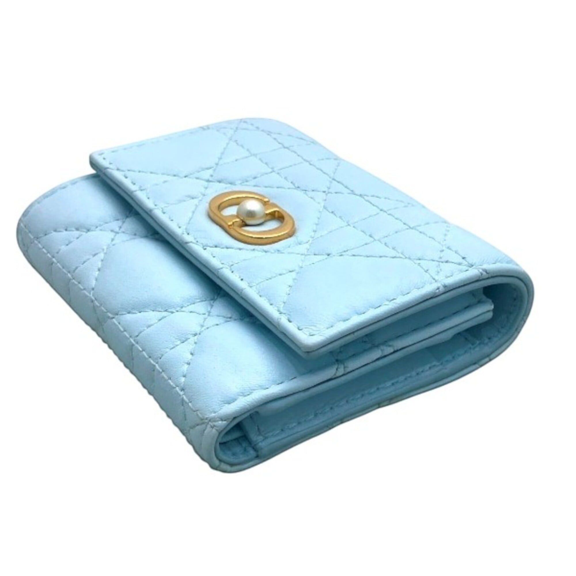 Dior Christian Dior Dior trifold wallet, lambskin Size ONE SIZE - 7 Thumbnail