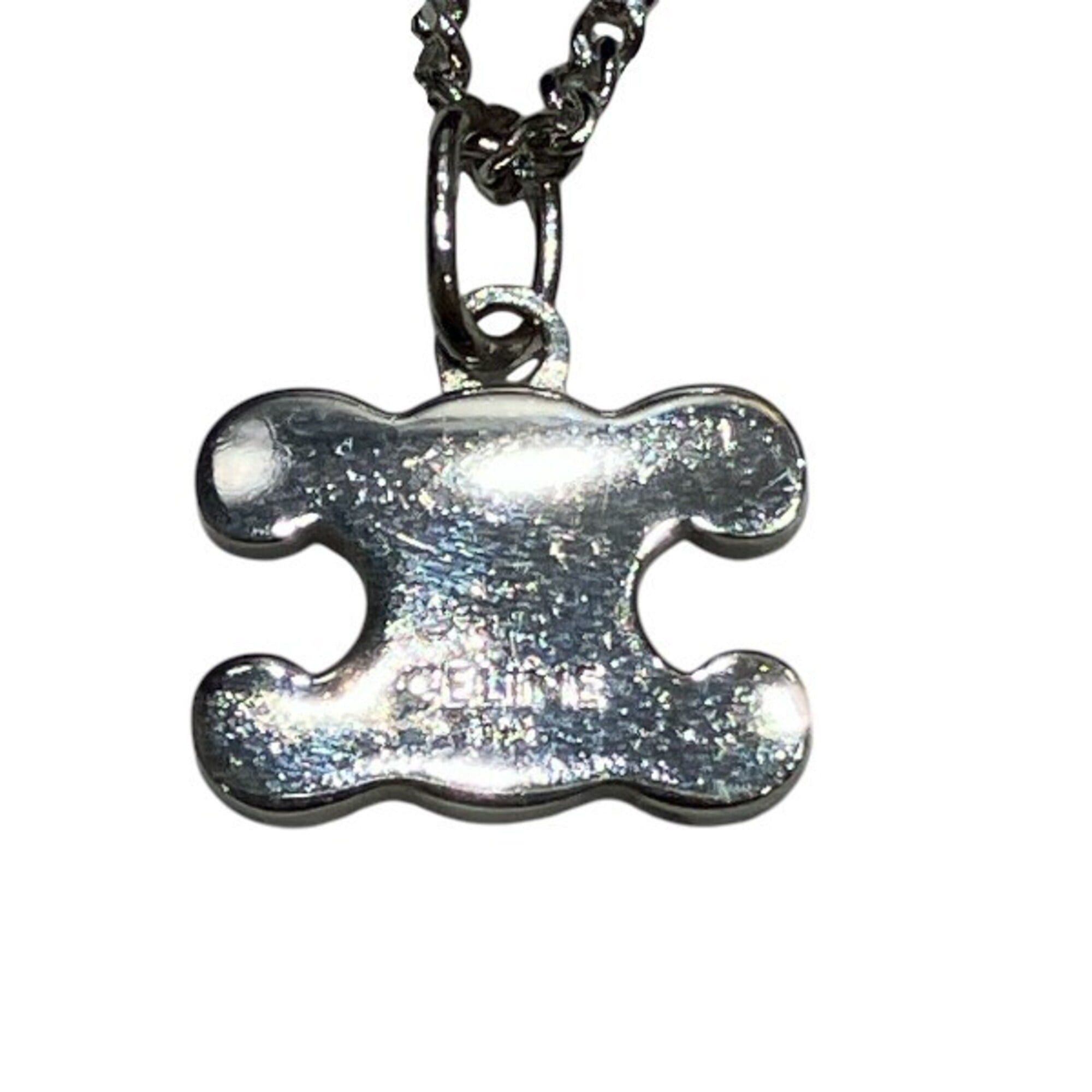Celine Celine Triomphe Necklace with Rhinestones - Women's Brand Accessory Size ONE SIZE - 4 Thumbnail