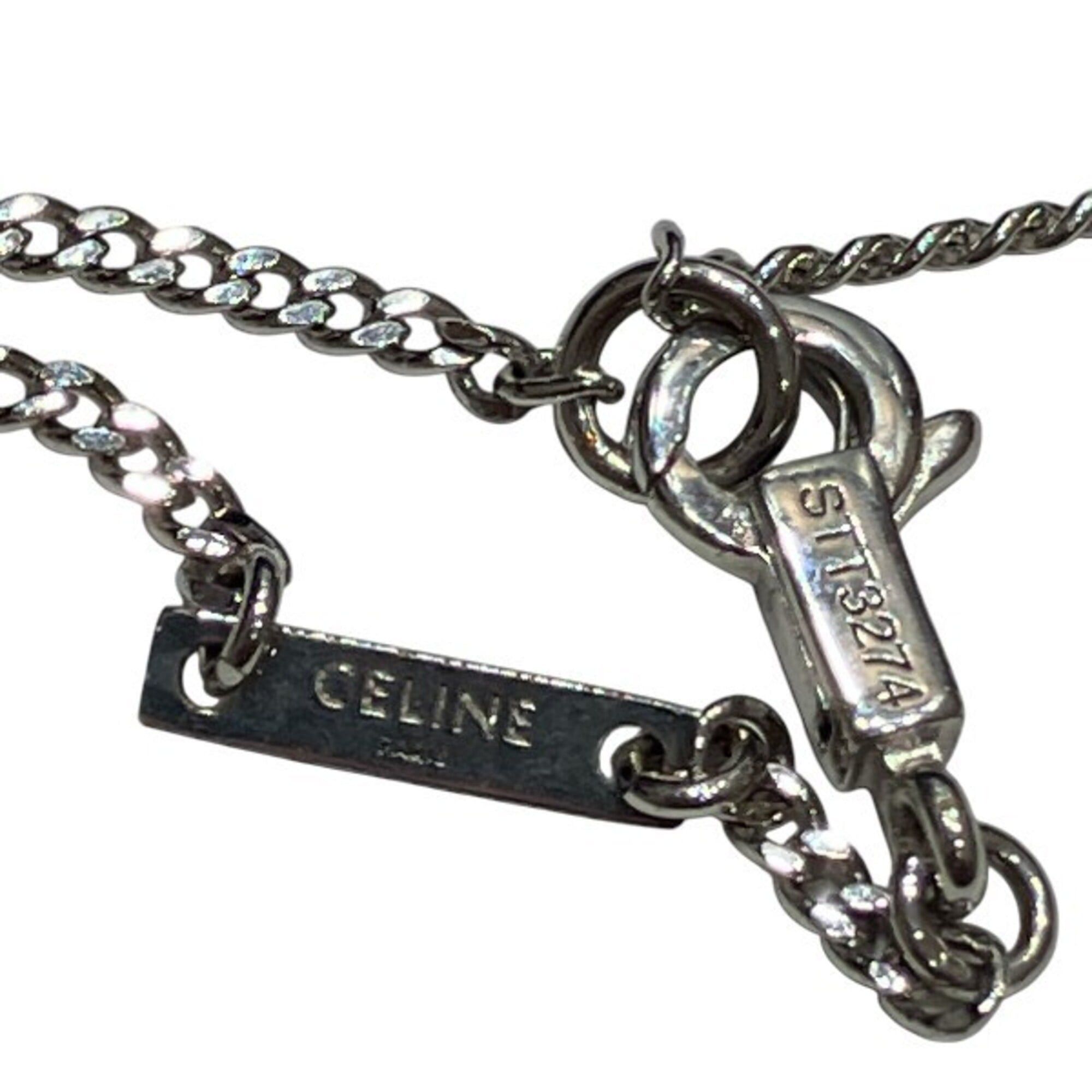 Celine Celine Triomphe Necklace with Rhinestones - Women's Brand Accessory Size ONE SIZE - 2 Thumbnail