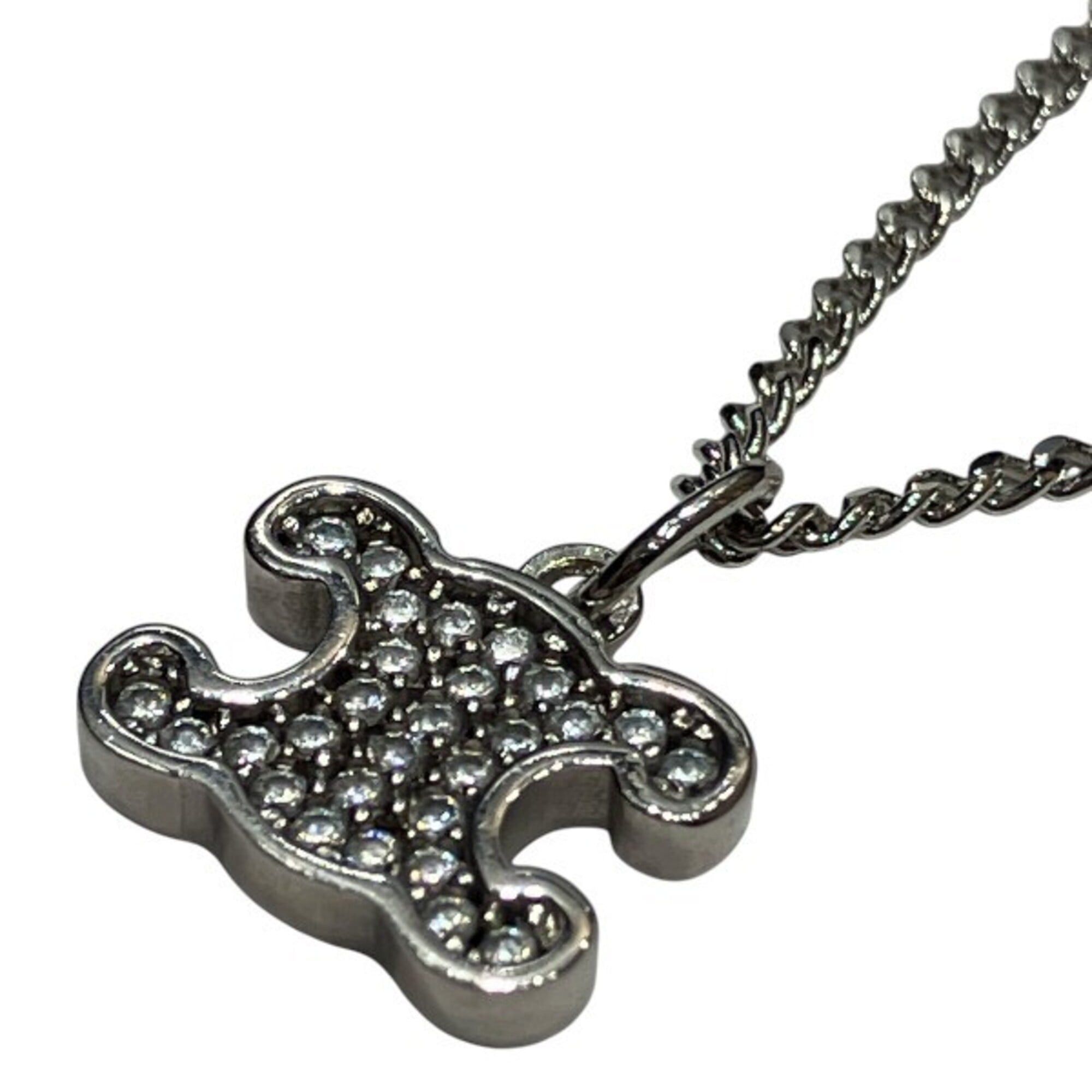 Celine Celine Triomphe Necklace with Rhinestones - Women's Brand Accessory Size ONE SIZE - 7 Thumbnail