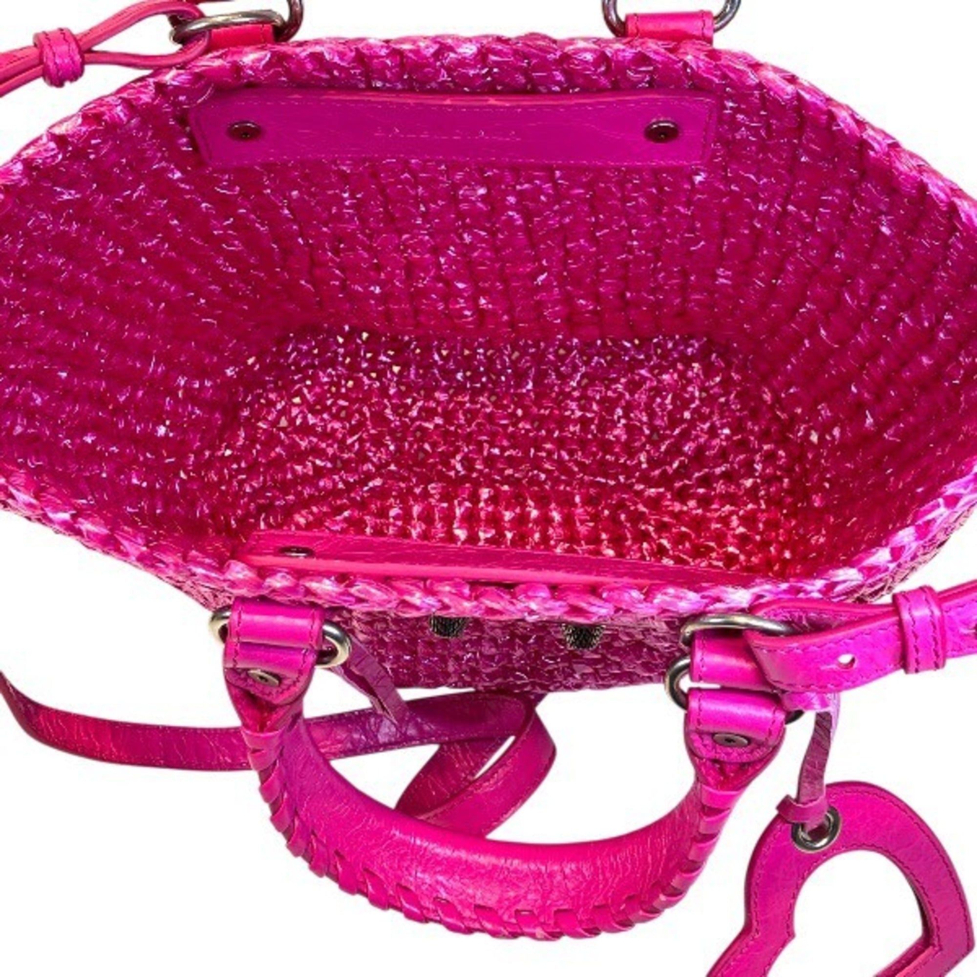 Balenciaga Balenciaga Le Cagoul Panier Small 786187 Mirror Charm Handbag Basket Bag Shoulder for Women Size ONE SIZE - 9 Thumbnail