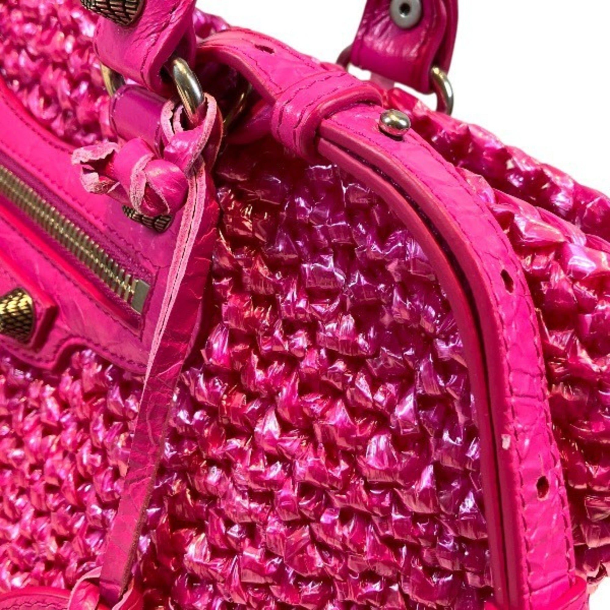 Balenciaga Balenciaga Le Cagoul Panier Small 786187 Mirror Charm Handbag Basket Bag Shoulder for Women Size ONE SIZE - 8 Thumbnail