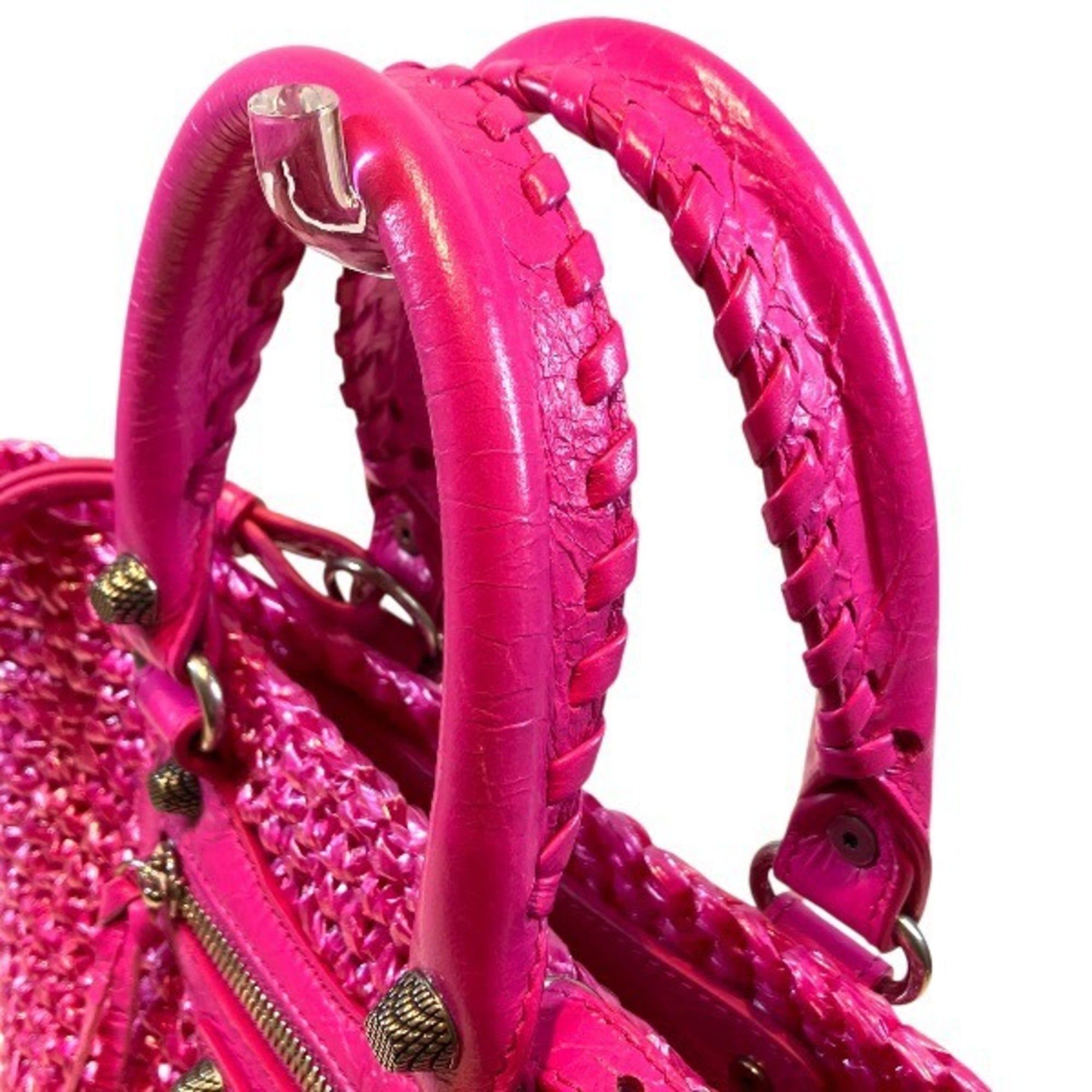 Balenciaga Balenciaga Le Cagoul Panier Small 786187 Mirror Charm Handbag Basket Bag Shoulder for Women Size ONE SIZE - 7 Thumbnail