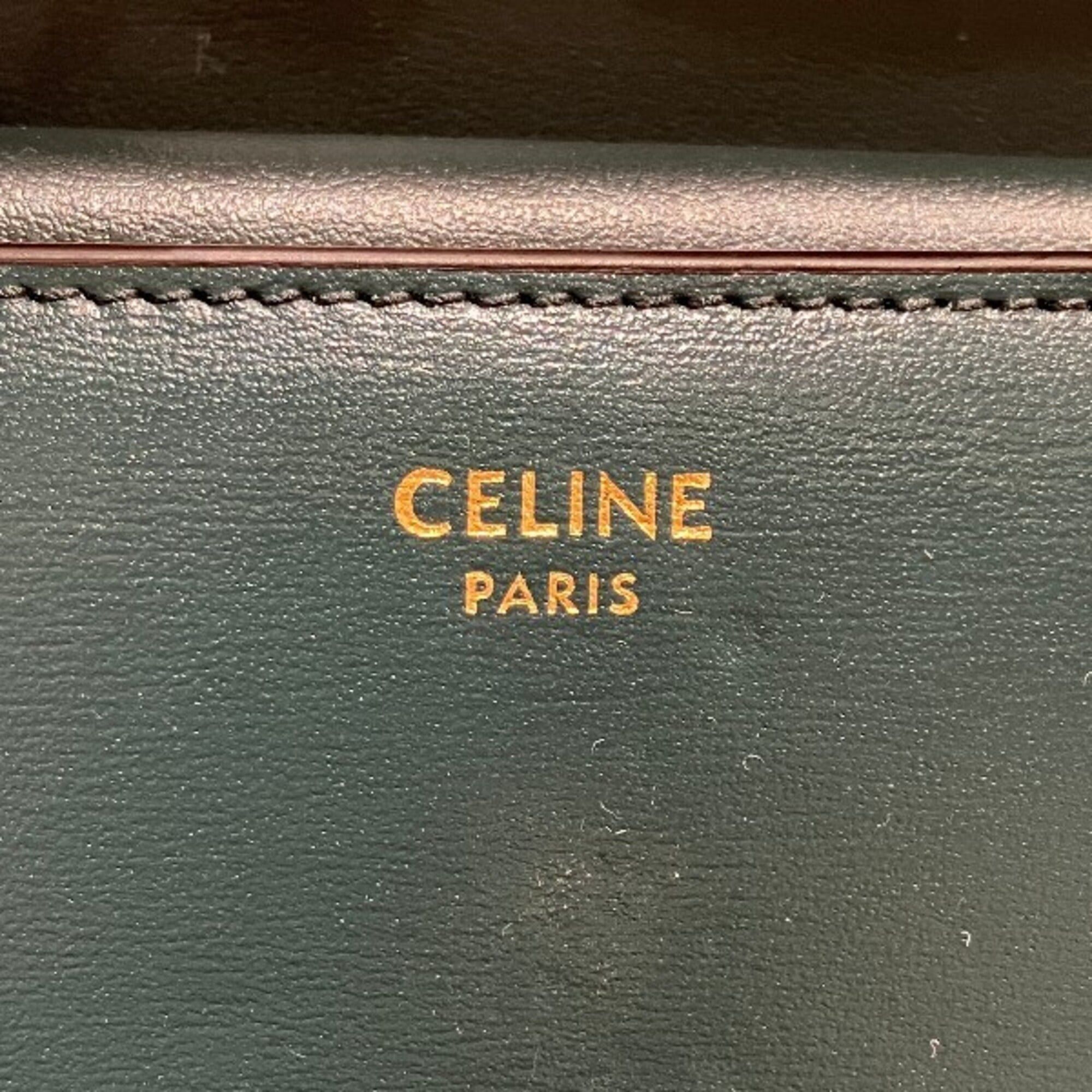 Celine Celine Triomphe Small Flap 10D783DPU31AN Compact Wallet, Tri-fold Wallet for Women Size ONE SIZE - 4 Thumbnail