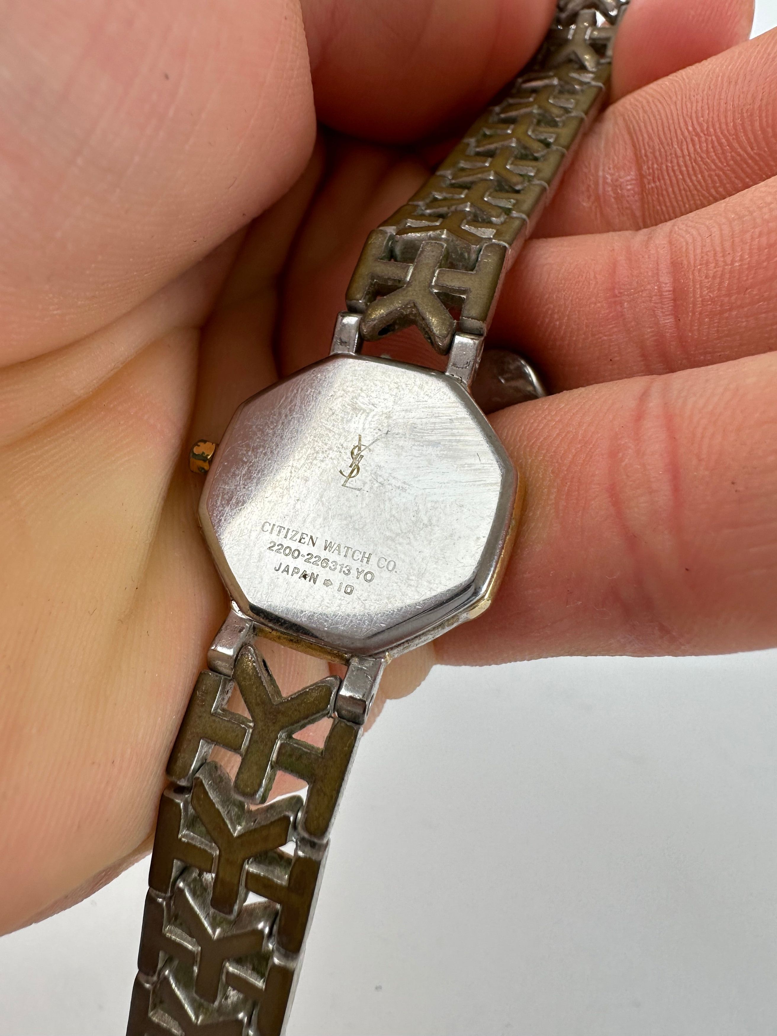 Yves Saint Laurent Vintage Two-Tone Ladies Watch White Dial Size ONE SIZE - 2 Thumbnail