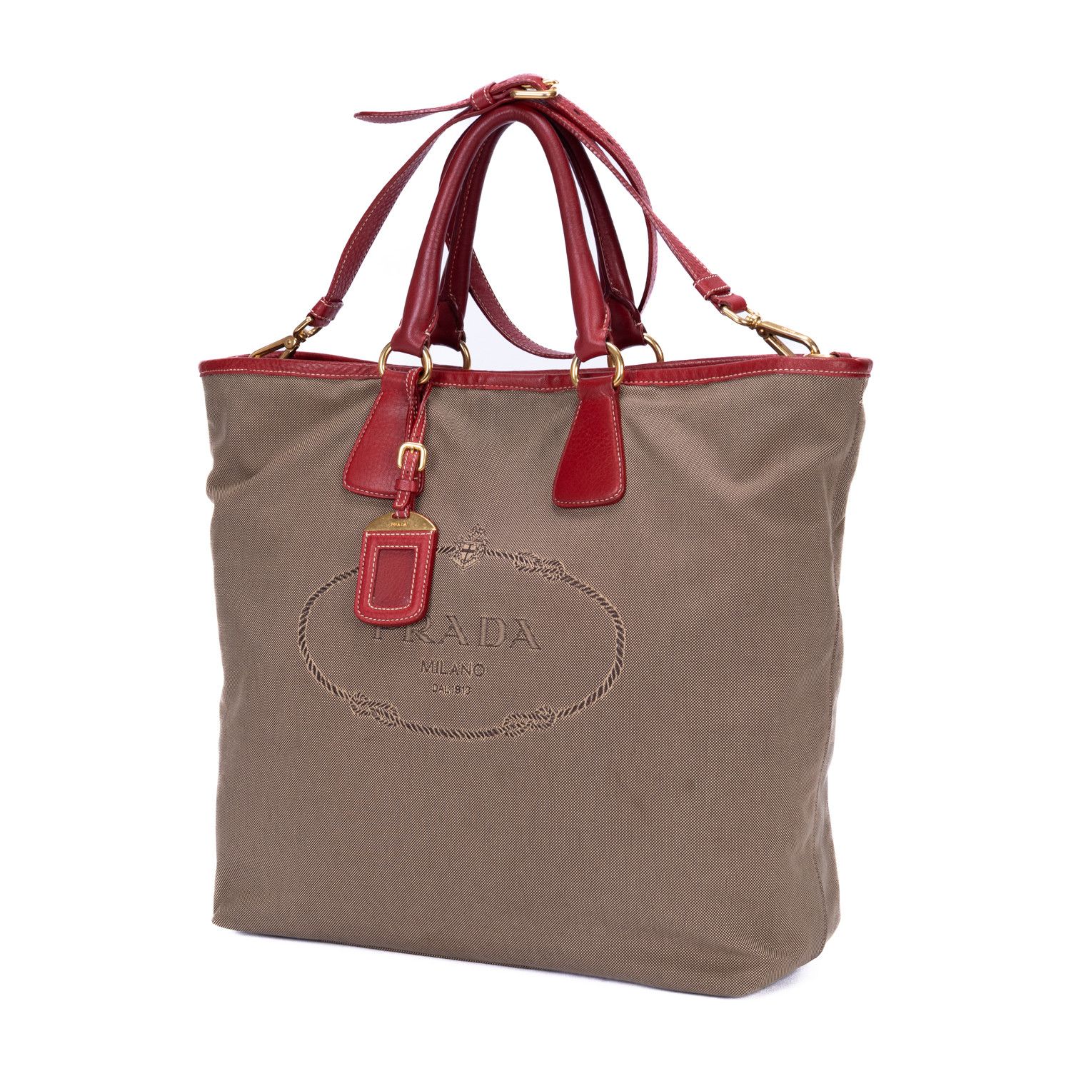 Prada Jacquard Logo Tote Size ONE SIZE - 2 Thumbnail