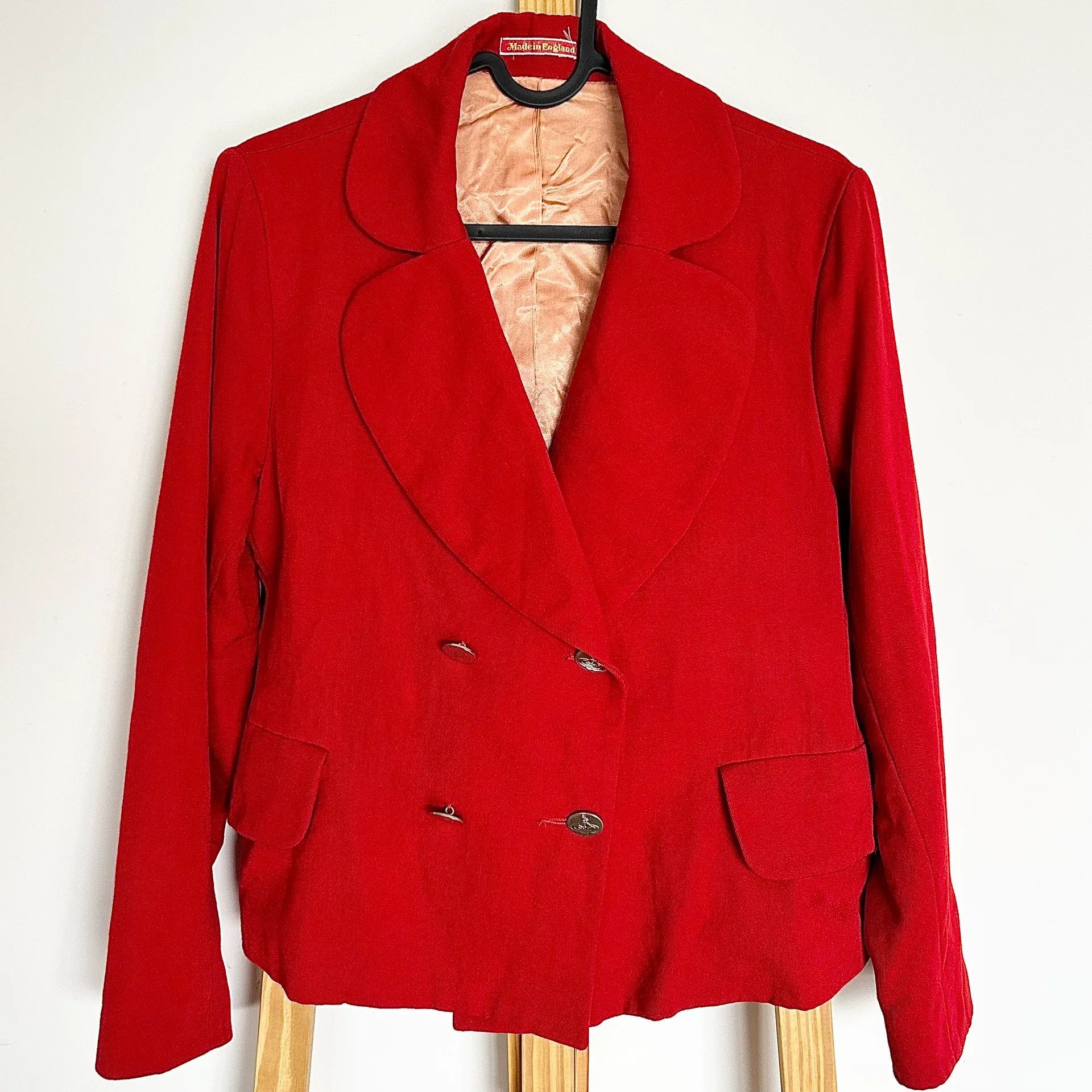 Vivienne Westwood Vivienne Westwood Red Vintage Heart Collar Suit UK10 Size S / US 4 / IT 40 - 2 Thumbnail