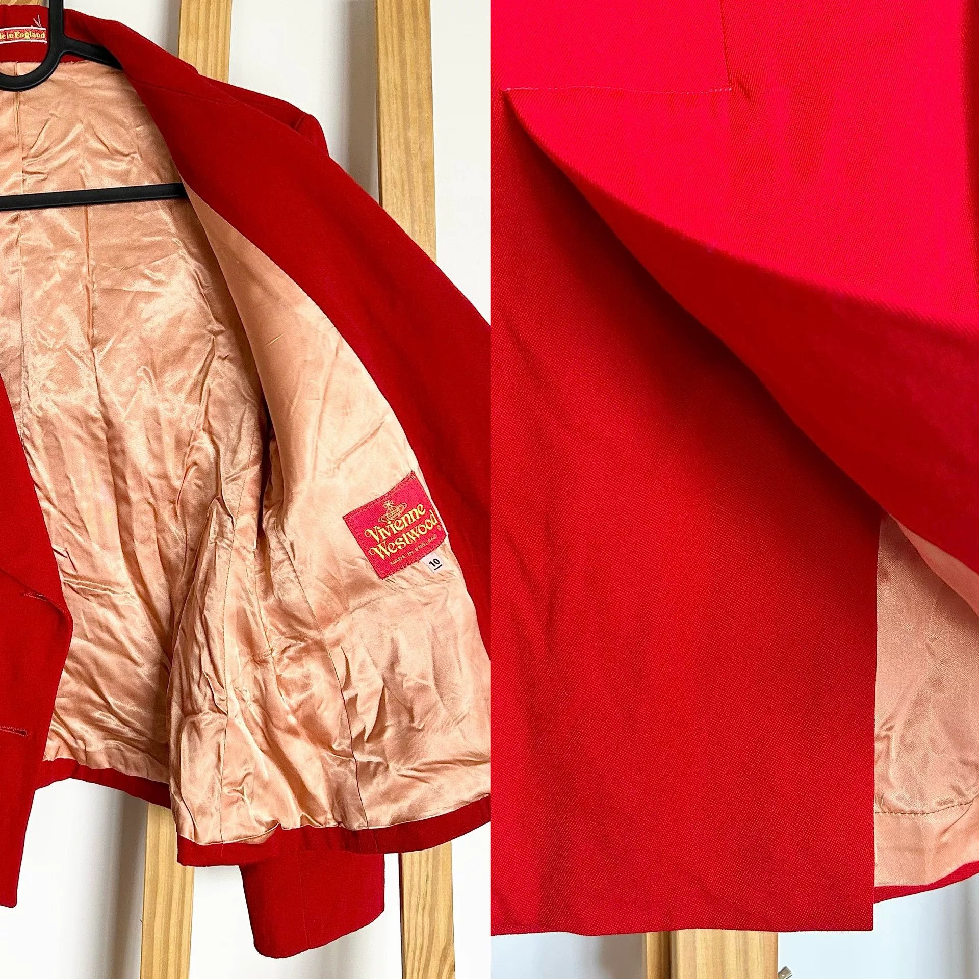 Vivienne Westwood Vivienne Westwood Red Vintage Heart Collar Suit UK10 Size S / US 4 / IT 40 - 6 Thumbnail