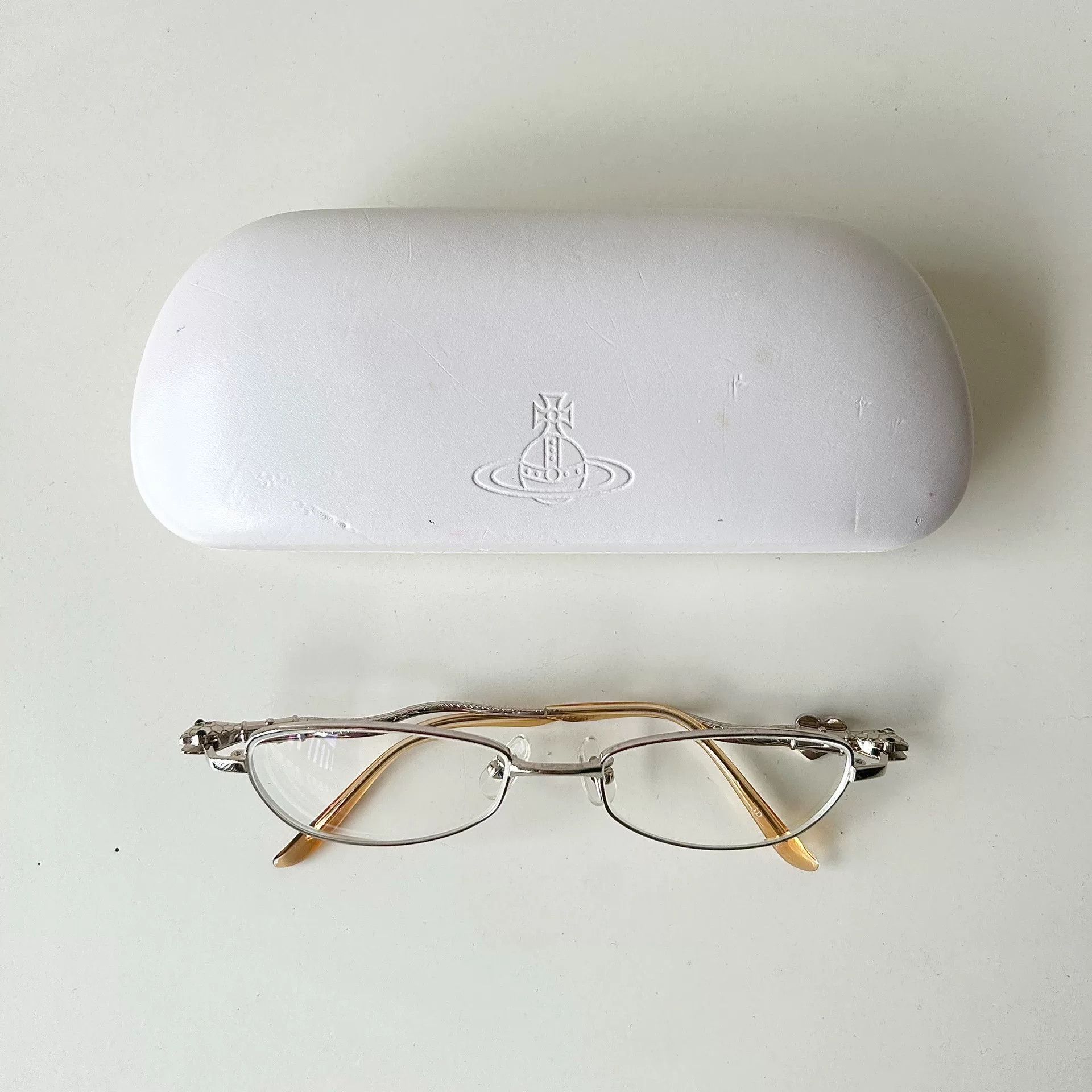 Vivienne Westwood Vivienne Westwood Silver Snake Heart Eyeglasses Size ONE SIZE - 3 Thumbnail