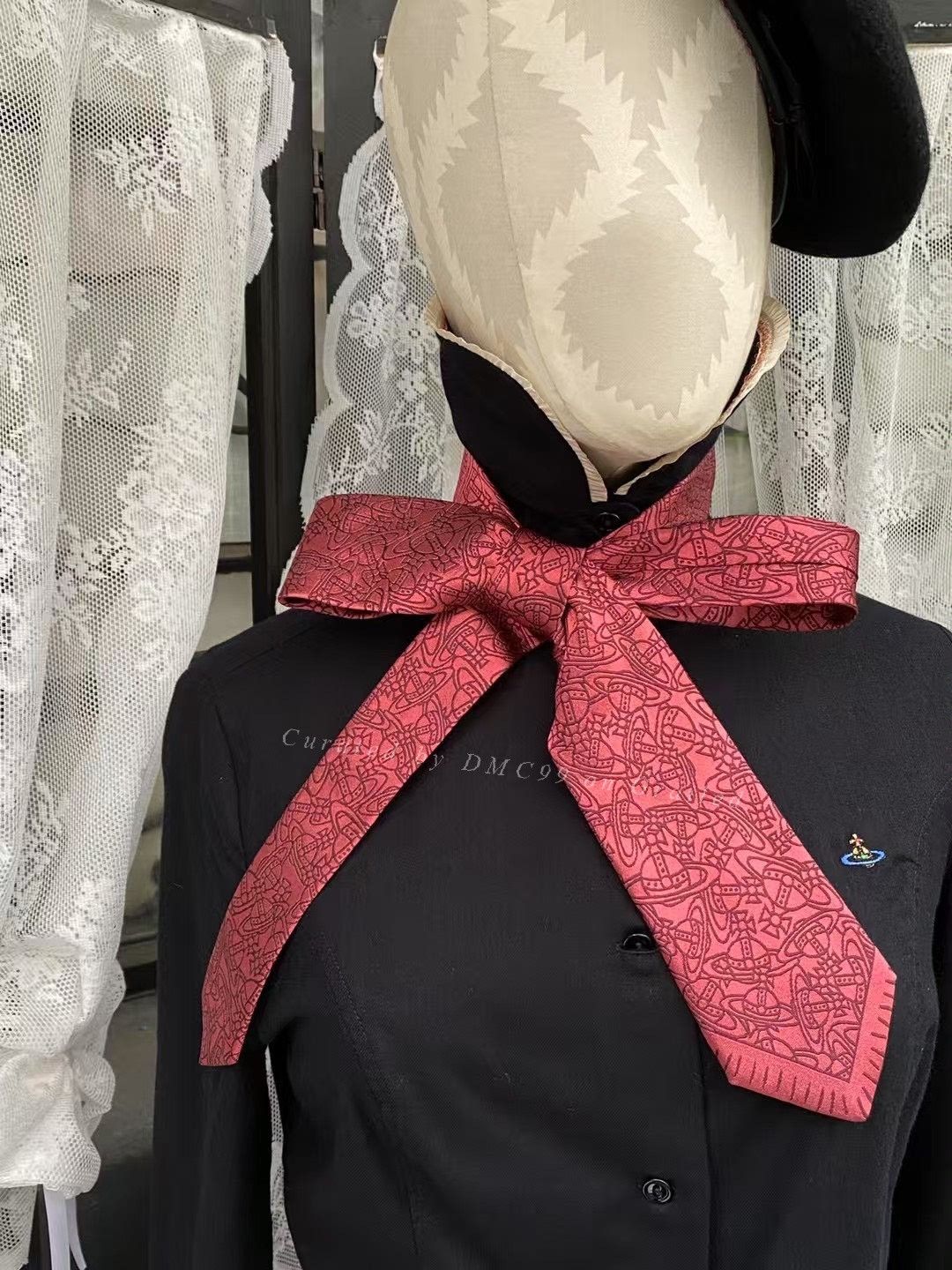 Vivienne Westwood Vivienne Westwood Cherry Red Saturn Tie Size ONE SIZE - 5 Thumbnail