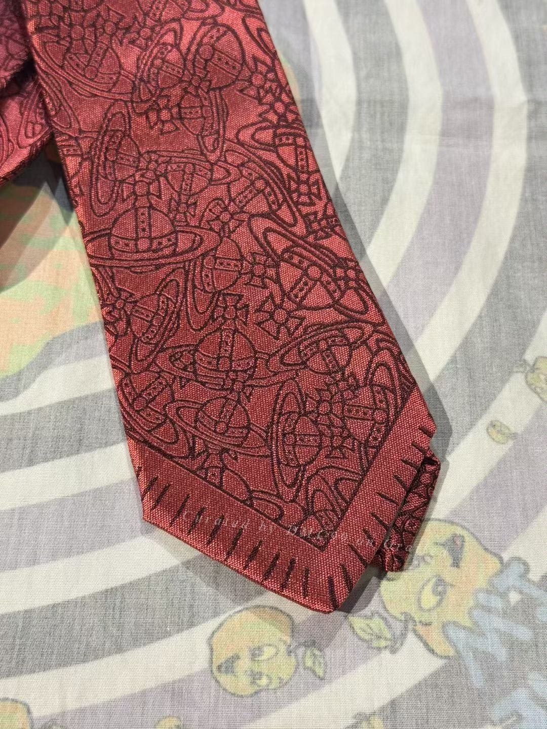 Vivienne Westwood Vivienne Westwood Cherry Red Saturn Tie Size ONE SIZE - 2 Thumbnail