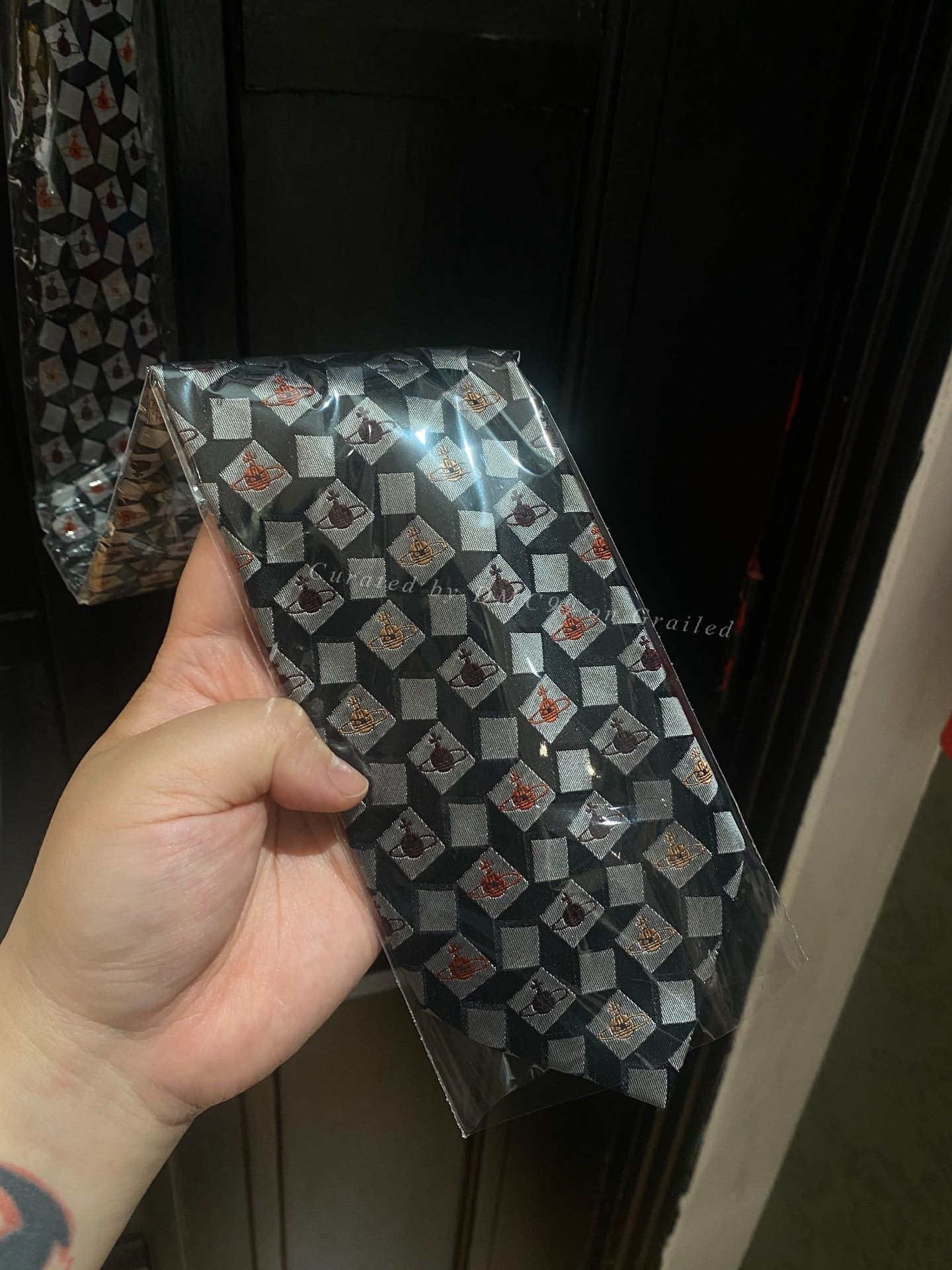 Vivienne Westwood Vivienne Westwood Saturn Argyle Tie Size ONE SIZE - 2 Thumbnail