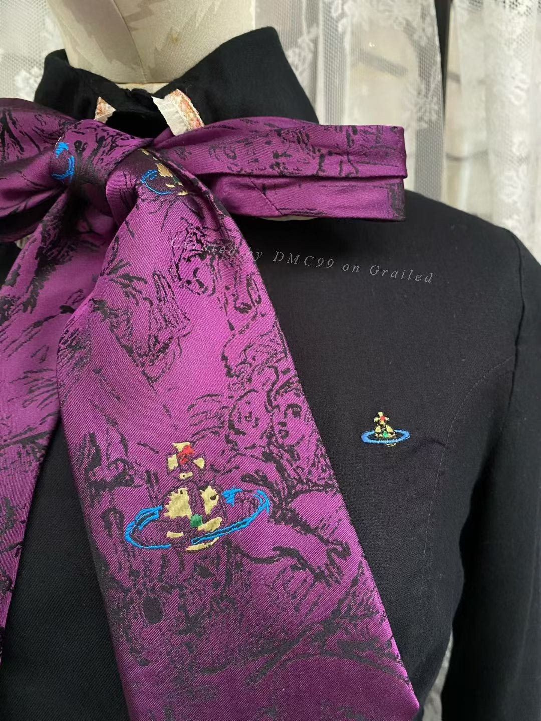 Vivienne Westwood Vivienne Westwood Purple Angel Tie Size ONE SIZE - 3 Thumbnail
