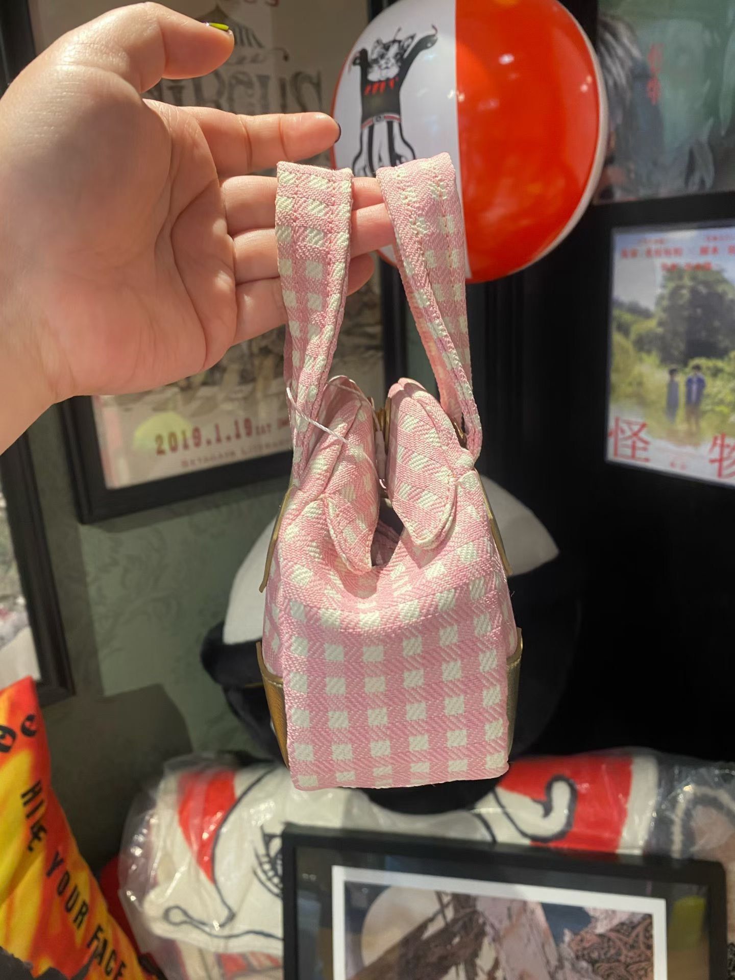Vivienne Westwood Vivienne Westwood Pink Plaid Boston Bag Size ONE SIZE - 2 Thumbnail