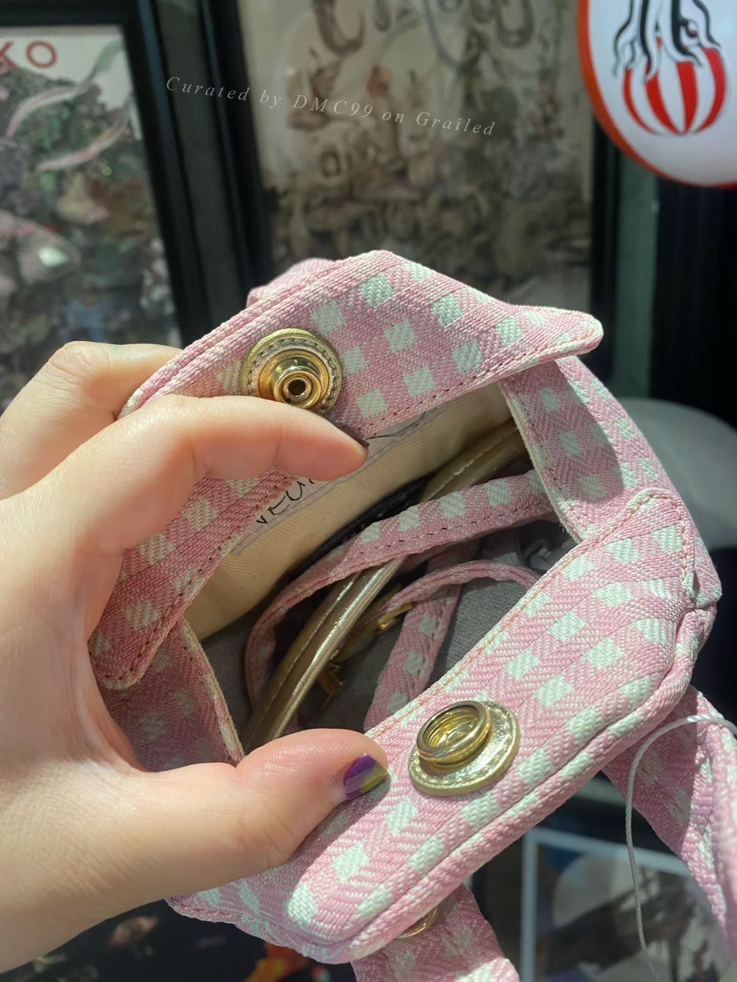Vivienne Westwood Vivienne Westwood Pink Plaid Boston Bag Size ONE SIZE - 5 Thumbnail
