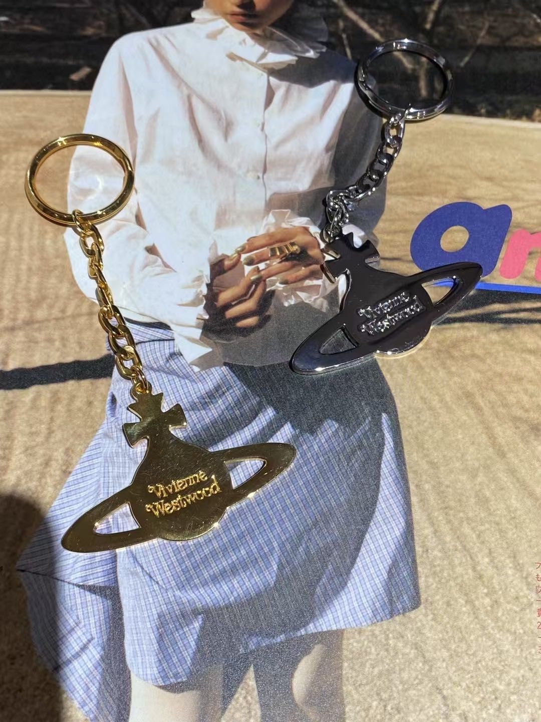 Vivienne Westwood Vivienne Westwood Saturn Keychain Size ONE SIZE - 2 Thumbnail