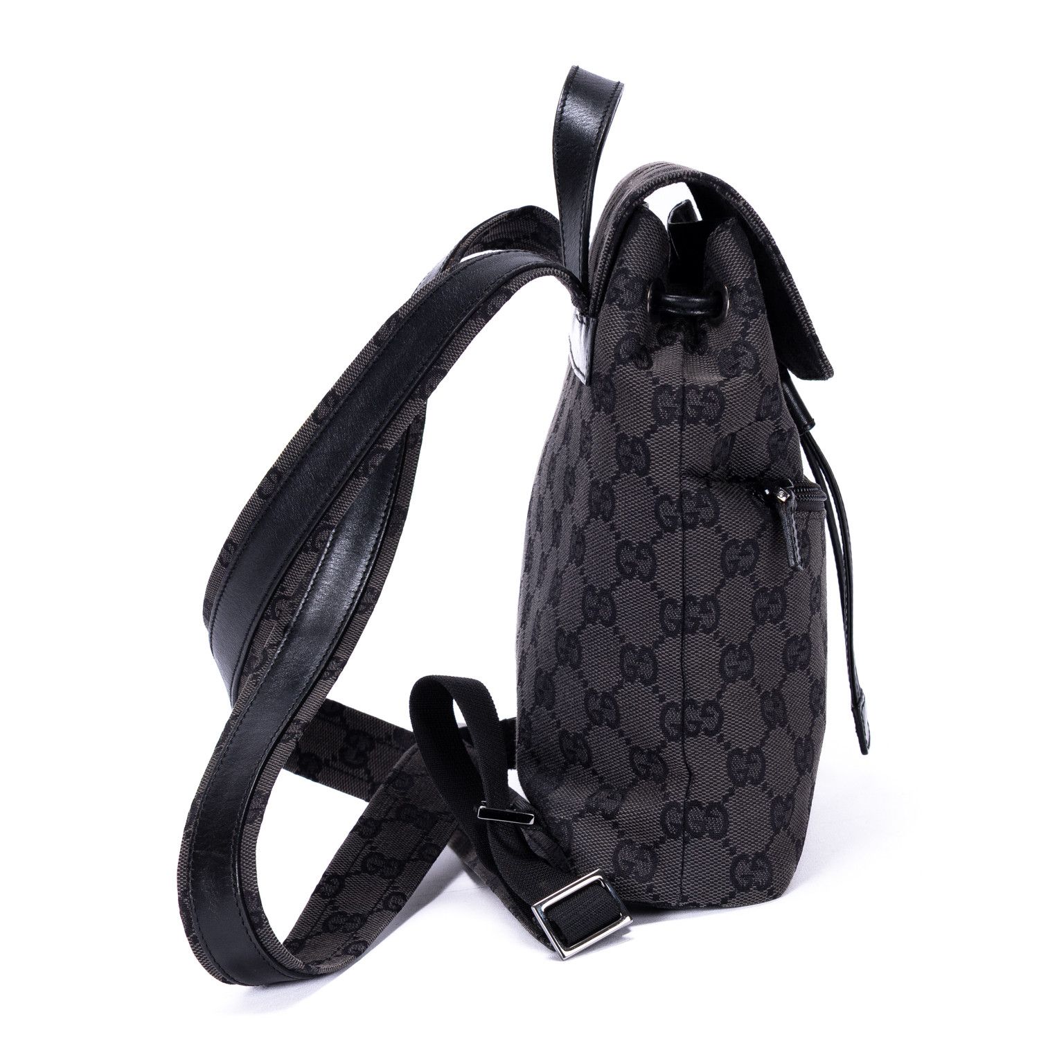 Gucci Front Zip Pocket Flap Backpack Small Size ONE SIZE - 4 Thumbnail