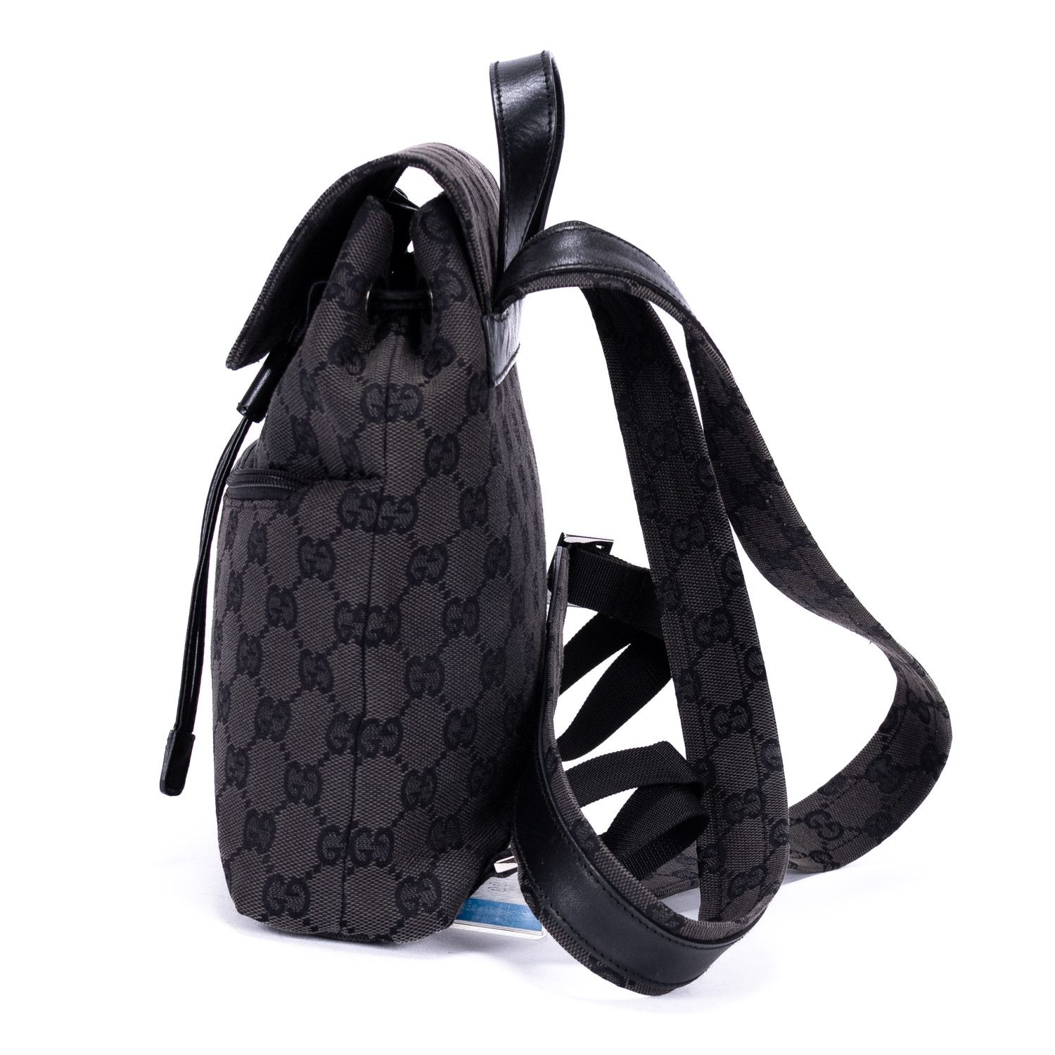 Gucci Front Zip Pocket Flap Backpack Small Size ONE SIZE - 3 Thumbnail