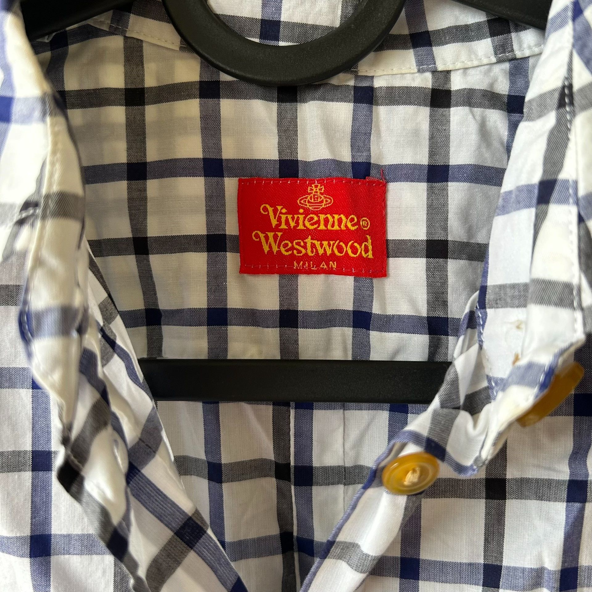 Vivienne Westwood Vivienne Westwood Vintage Plaid Short-Sleeve Shirt Size M / US 6-8 / IT 42-44 - 5 Thumbnail