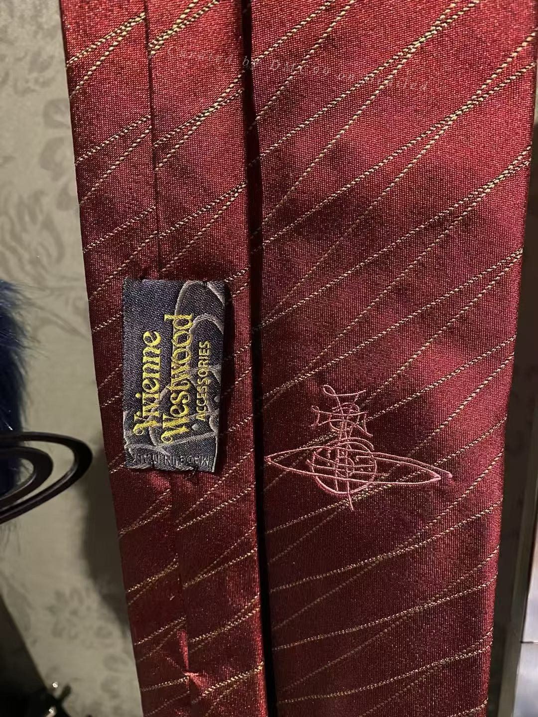 Vivienne Westwood Vivienne Westwood Twill Saturn Tie Size ONE SIZE - 3 Thumbnail