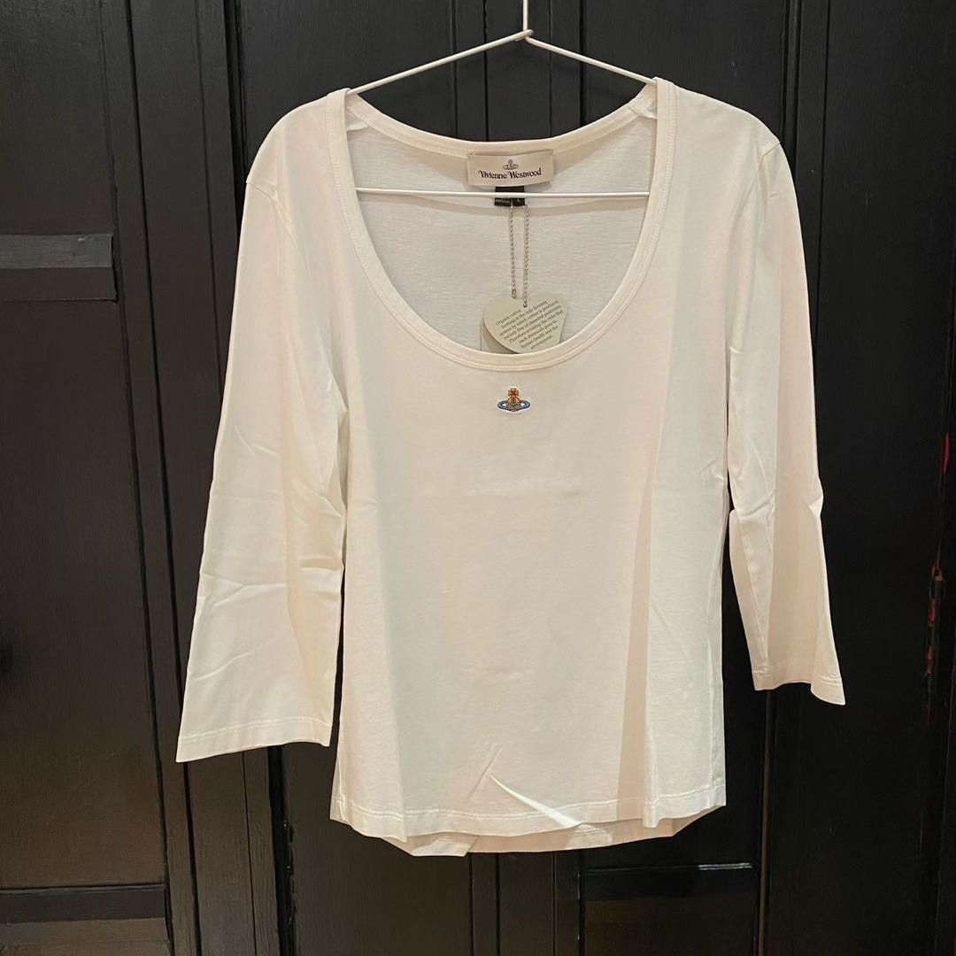Vivienne Westwood Vivienne Westwood Mid-Sleeve Saturn Top Size L / US 10 / IT 46 - 5 Thumbnail