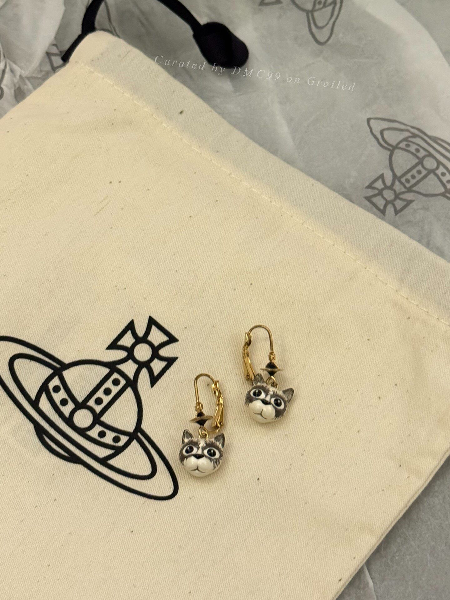 Vivienne Westwood Vivienne Westwood Cat Stud Earrings Size ONE SIZE - 3 Thumbnail