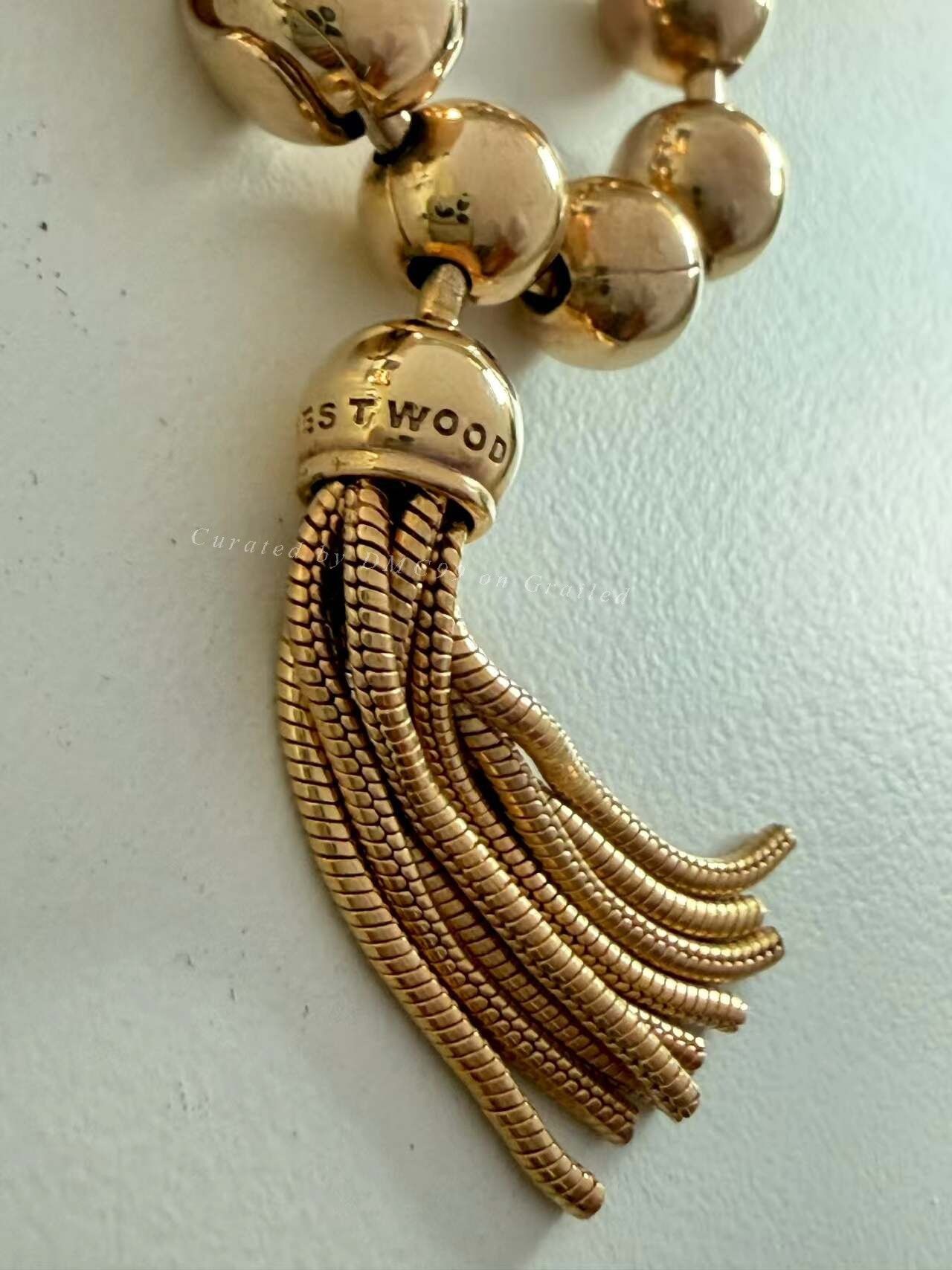 Vivienne Westwood Vivienne Westwood Saturn Bead Tassel Necklace Size ONE SIZE - 4 Thumbnail