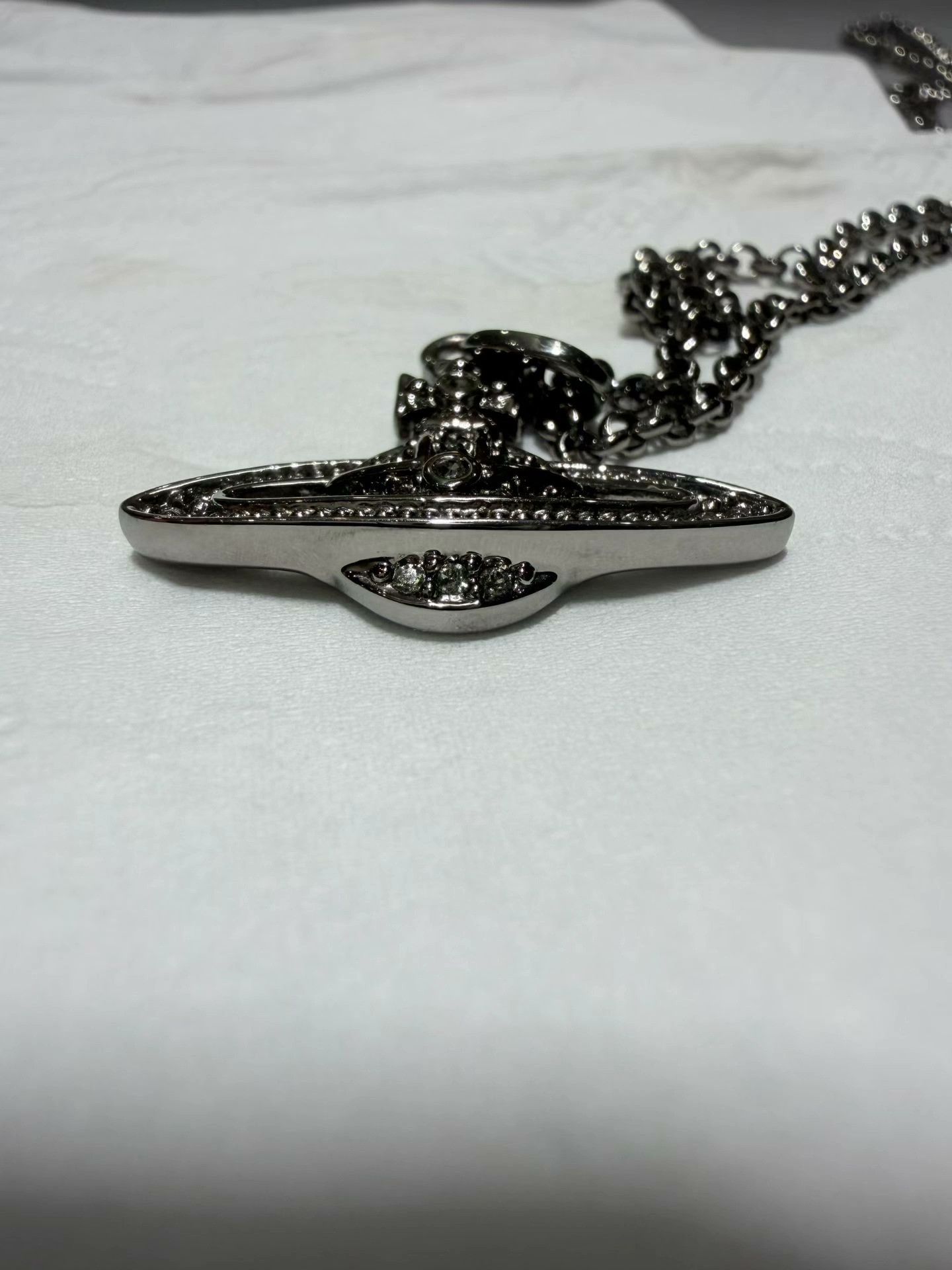 Vivienne Westwood Vivienne Westwood Saturn Necklace Size ONE SIZE - 4 Thumbnail