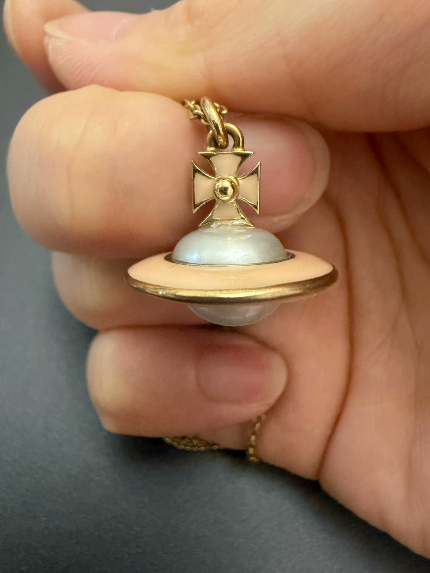 Vivienne Westwood Vivienne Westwood Saturn Long Necklace Size ONE SIZE - 3 Thumbnail