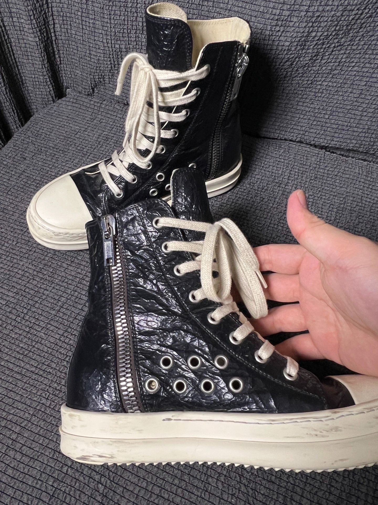 Rick Owens Rick Owens 25SS Perforated Sneakers Size US 5 / IT 35 - 2 Thumbnail