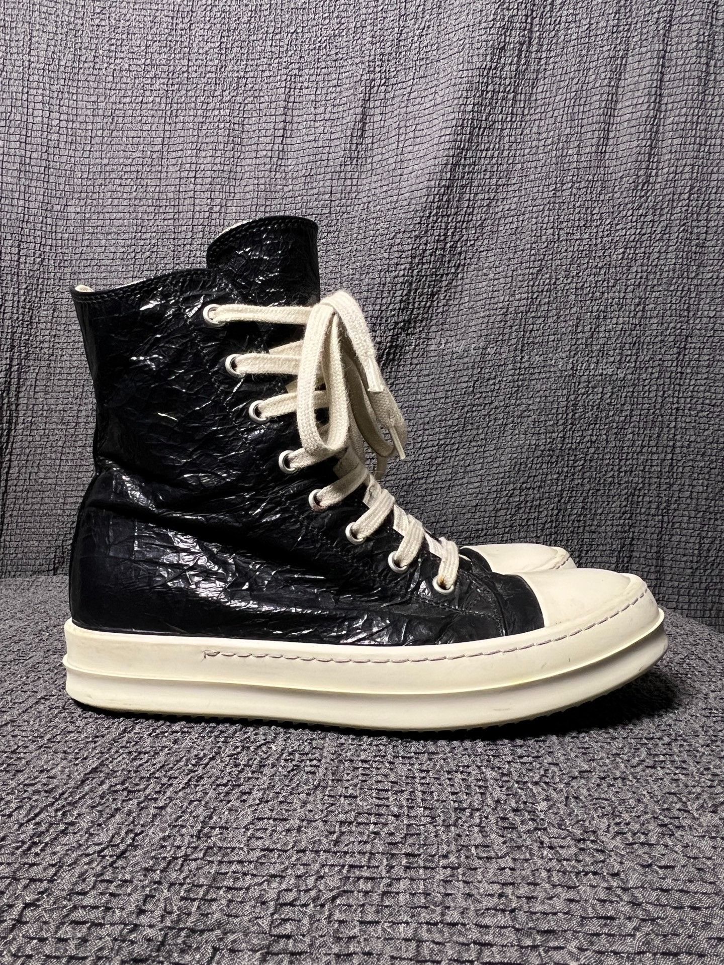 Rick Owens Rick Owens 25SS Perforated High Top Sneakers Size US 5 / IT 35 - 5 Thumbnail