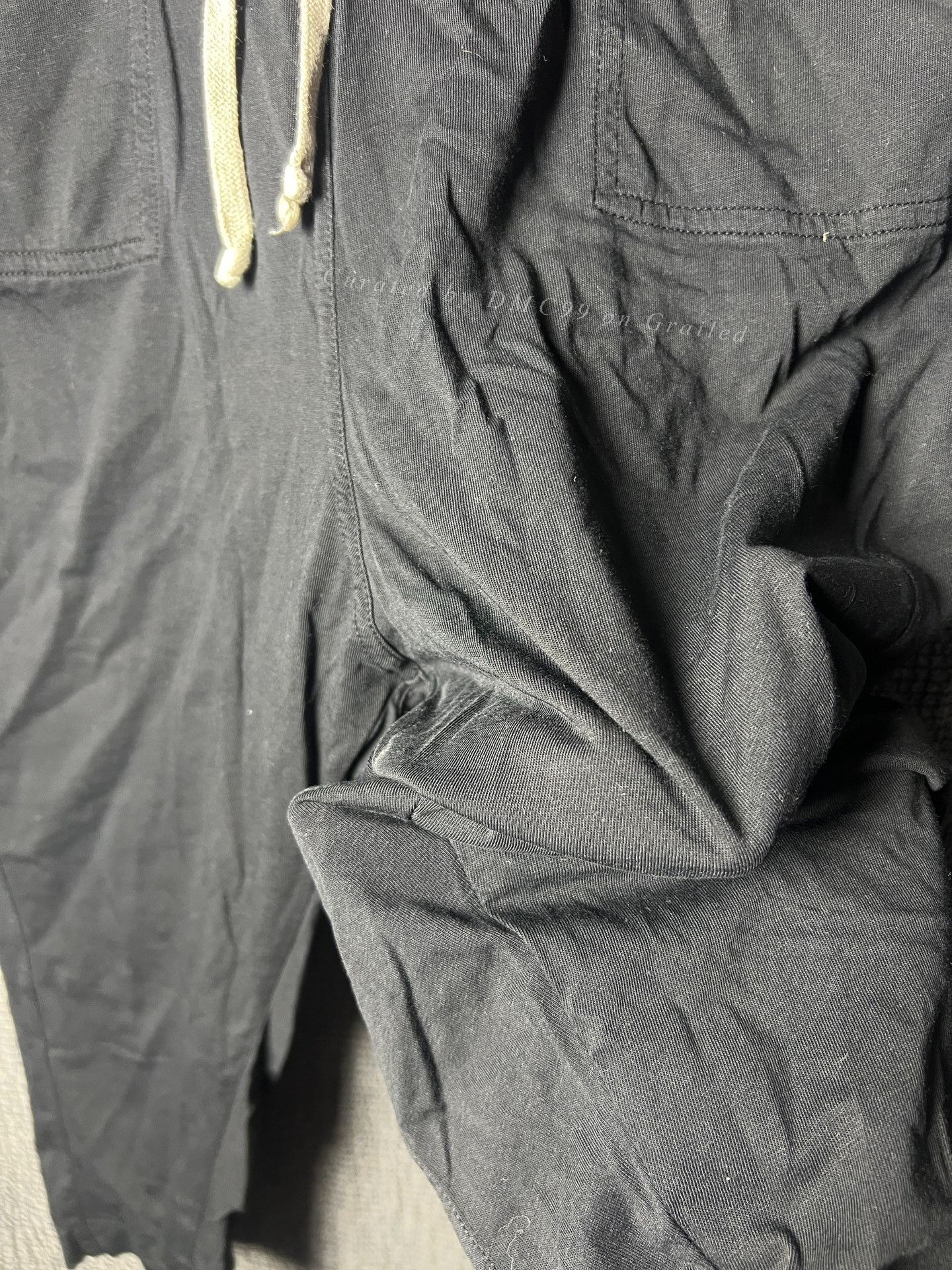Rick Owens Rick Owens 16FW Cotton Drop-Crotch Cropped Pants Size US 26 / EU 42 - 3 Thumbnail
