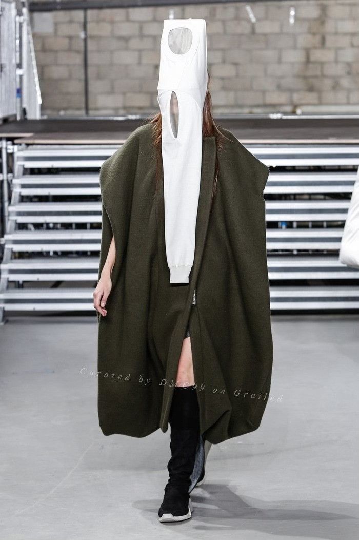 Rick Owens Rick Owens 17FW Runway Wool Sleeveless Cape Size S / US 4 / IT 40 - 9 Thumbnail