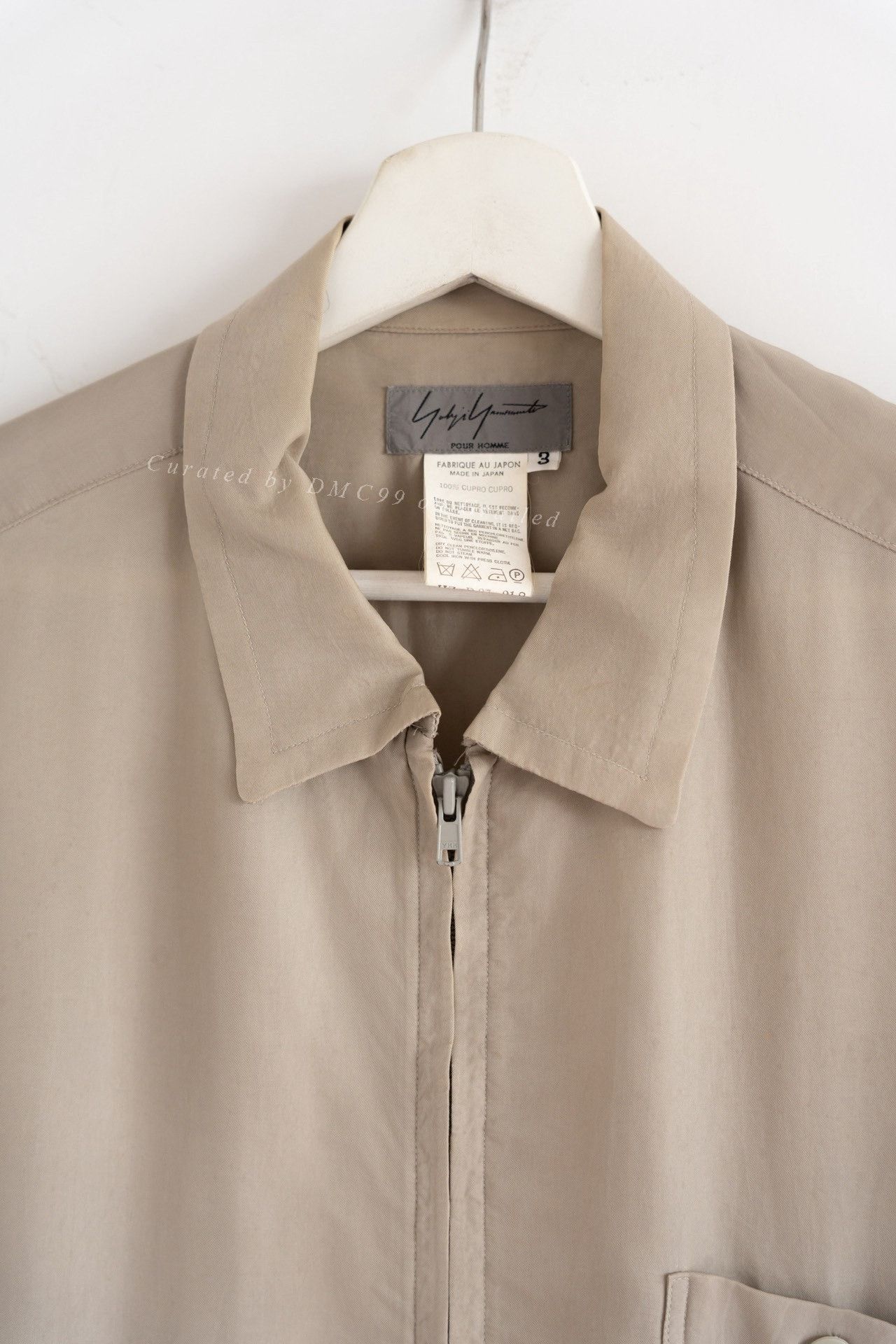 Yohji Yamamoto Yohji Yamamoto 2004 SS Earth Tone Cupro Zip Shirt Size US L / EU 52-54 / 3 - 3 Thumbnail