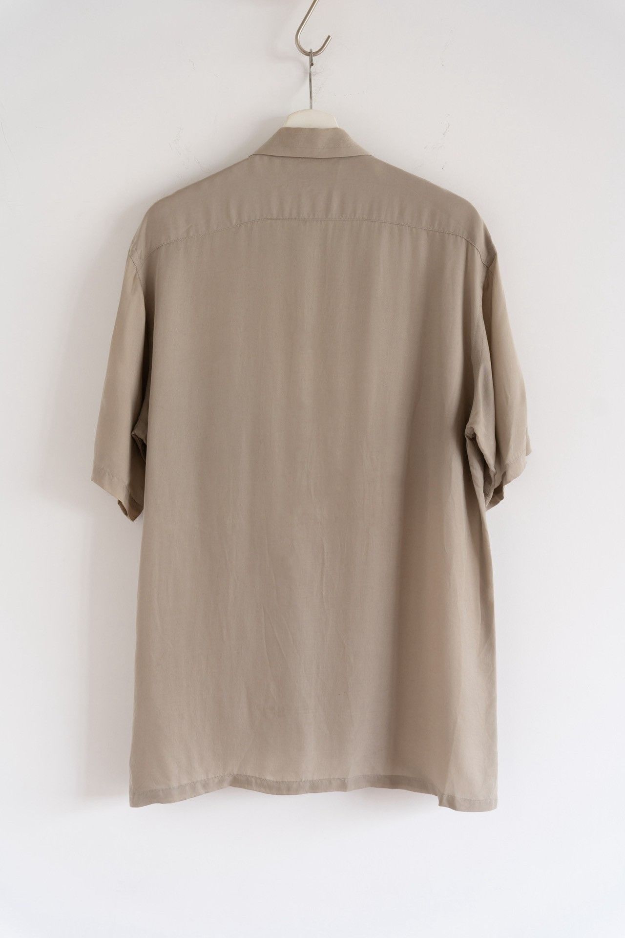 Yohji Yamamoto Yohji Yamamoto 2004 SS Earth Tone Cupro Zip Shirt Size US L / EU 52-54 / 3 - 2 Thumbnail