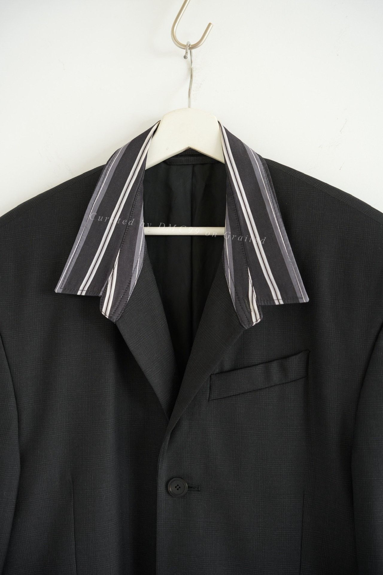 Balenciaga Balenciaga 21SS Striped Collarless Blazer Size US M / EU 48-50 / 2 - 3 Thumbnail