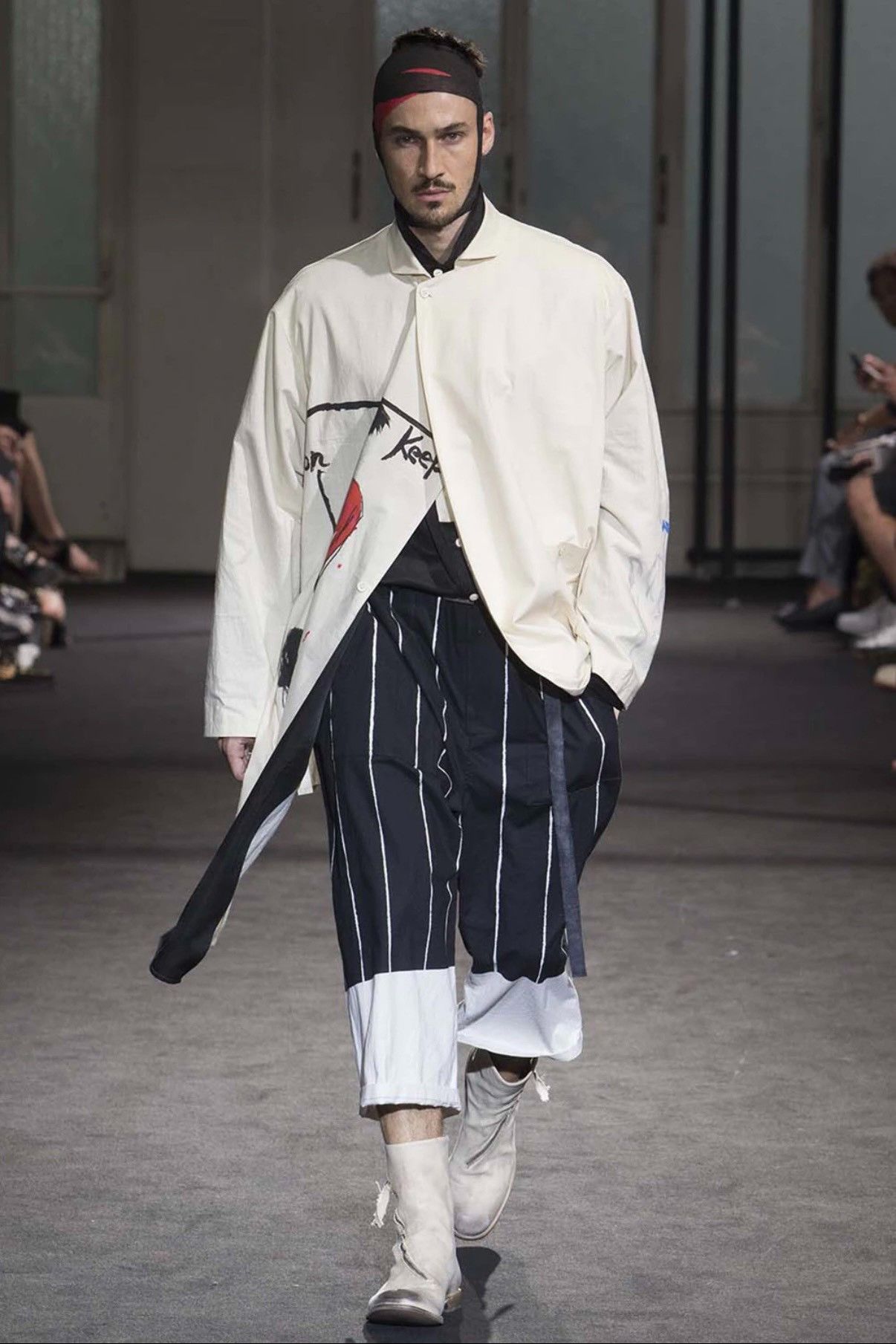 Yohji Yamamoto Yohji Yamamoto 17SS Hand-Painted Trousers Size US 26 / EU 42 - 7 Thumbnail