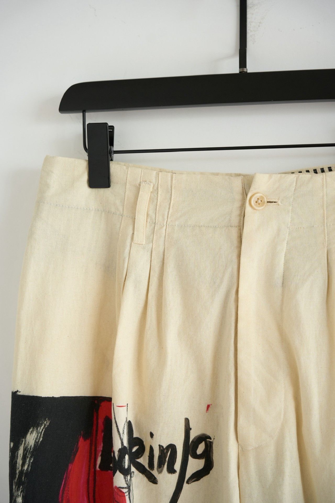 Yohji Yamamoto Yohji Yamamoto 17SS Hand-Painted Trousers Size US 26 / EU 42 - 4 Thumbnail
