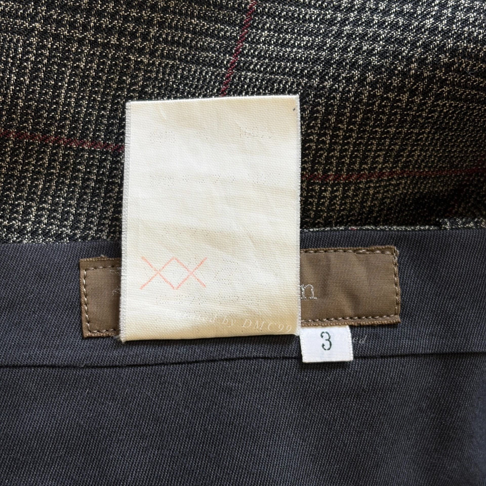 Yohji Yamamoto Yohji Yamamoto 00s Prince of Wales Trousers Size US 26 / EU 42 - 6 Thumbnail