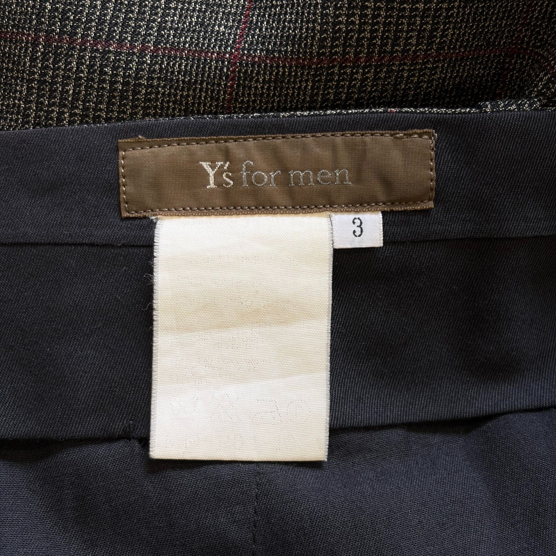 Yohji Yamamoto Yohji Yamamoto 00s Prince of Wales Trousers Size US 26 / EU 42 - 5 Thumbnail