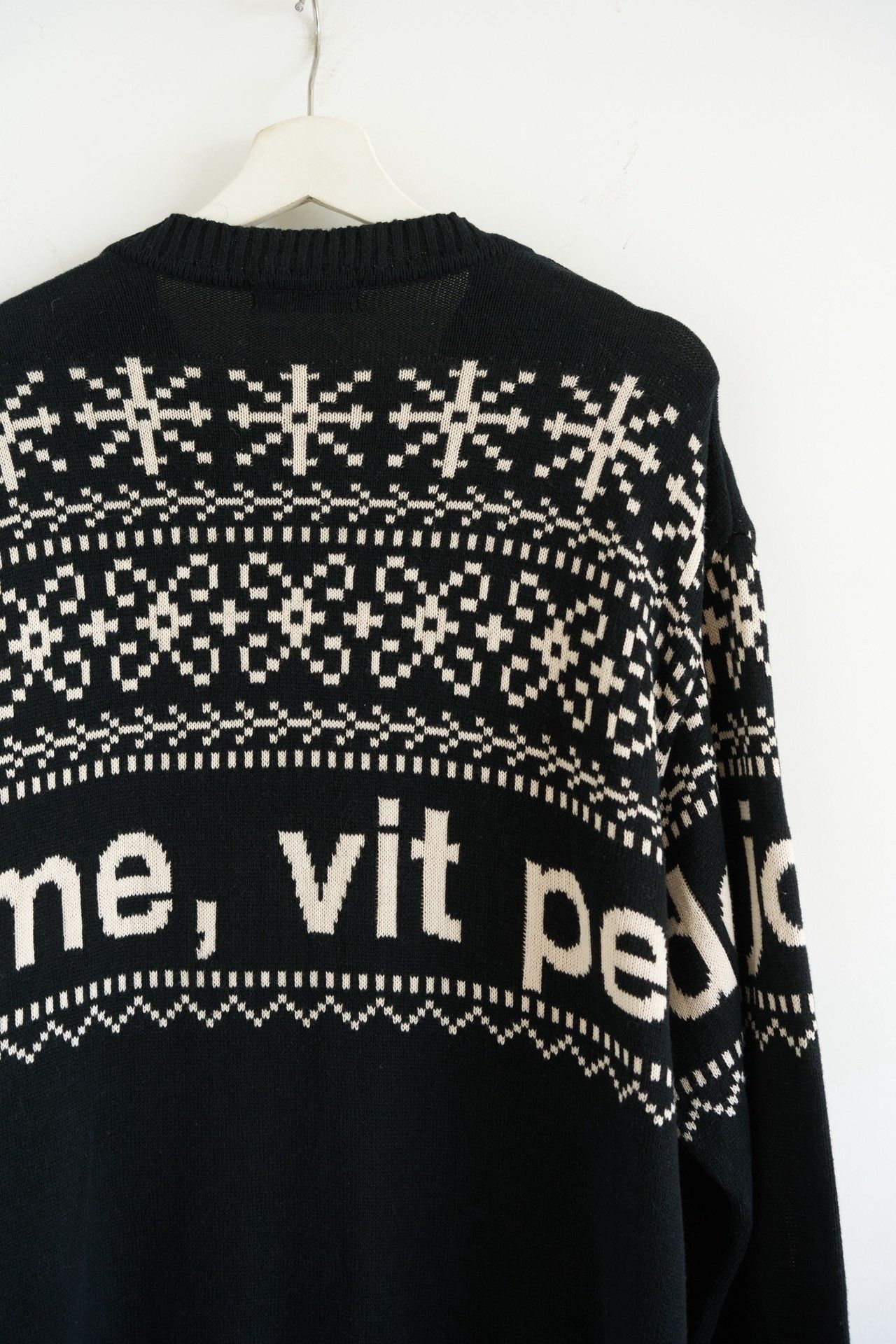 Yohji Yamamoto Yohji Yamamoto 16AW Fair Isle Sweater Size US L / EU 52-54 / 3 - 5 Thumbnail