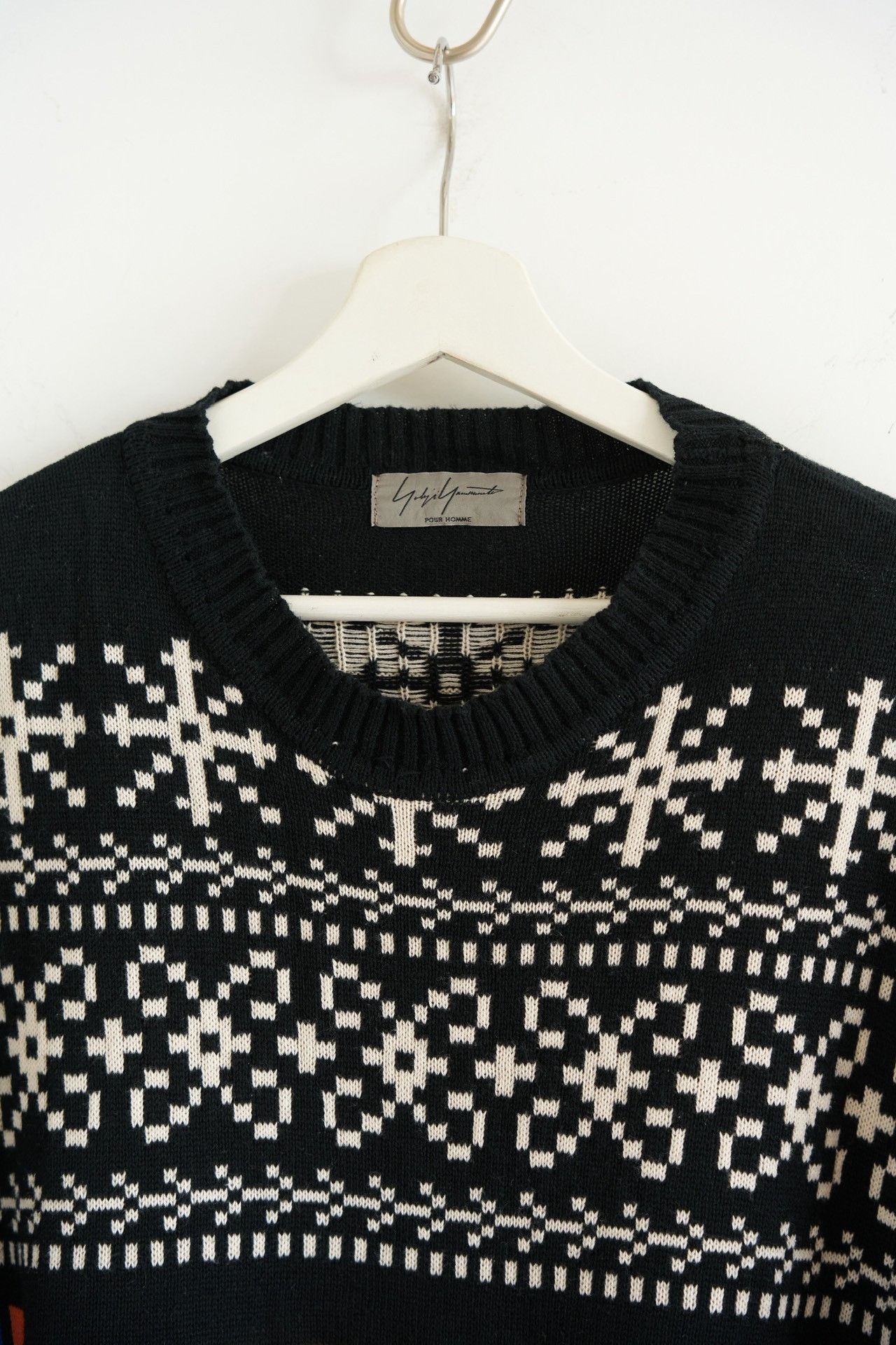 Yohji Yamamoto Yohji Yamamoto 16AW Fair Isle Sweater Size US L / EU 52-54 / 3 - 3 Thumbnail